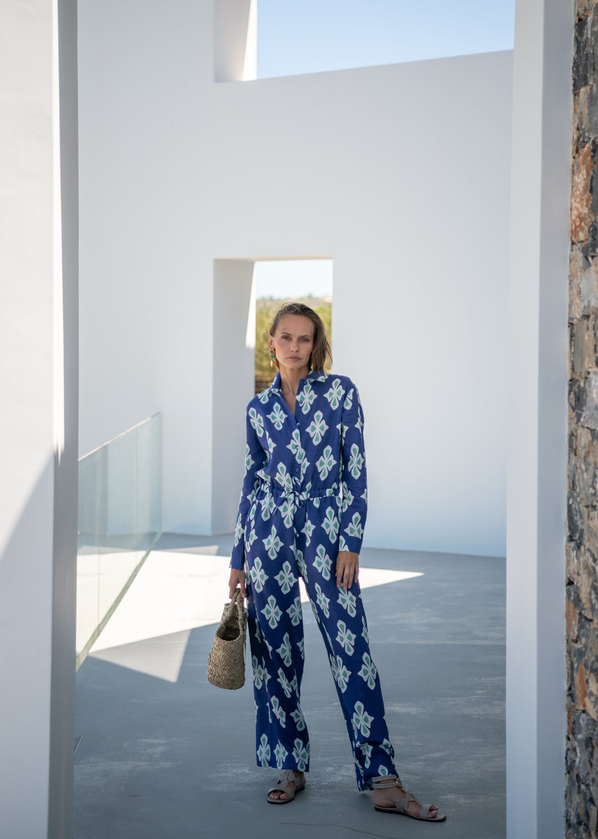 Aster Luly Navy Jumpsuit
