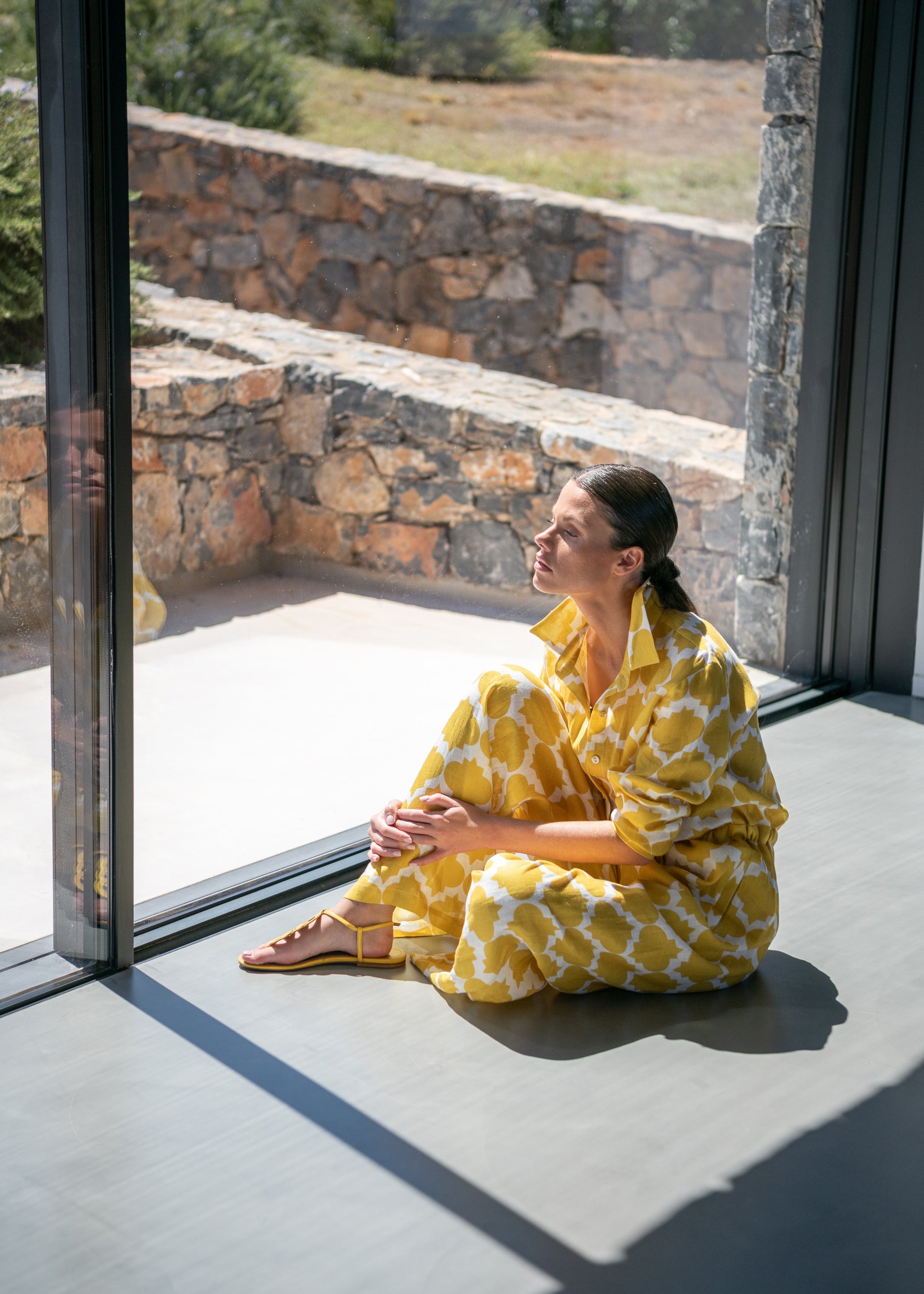 Aster Rombus Yellow Jumpsuit