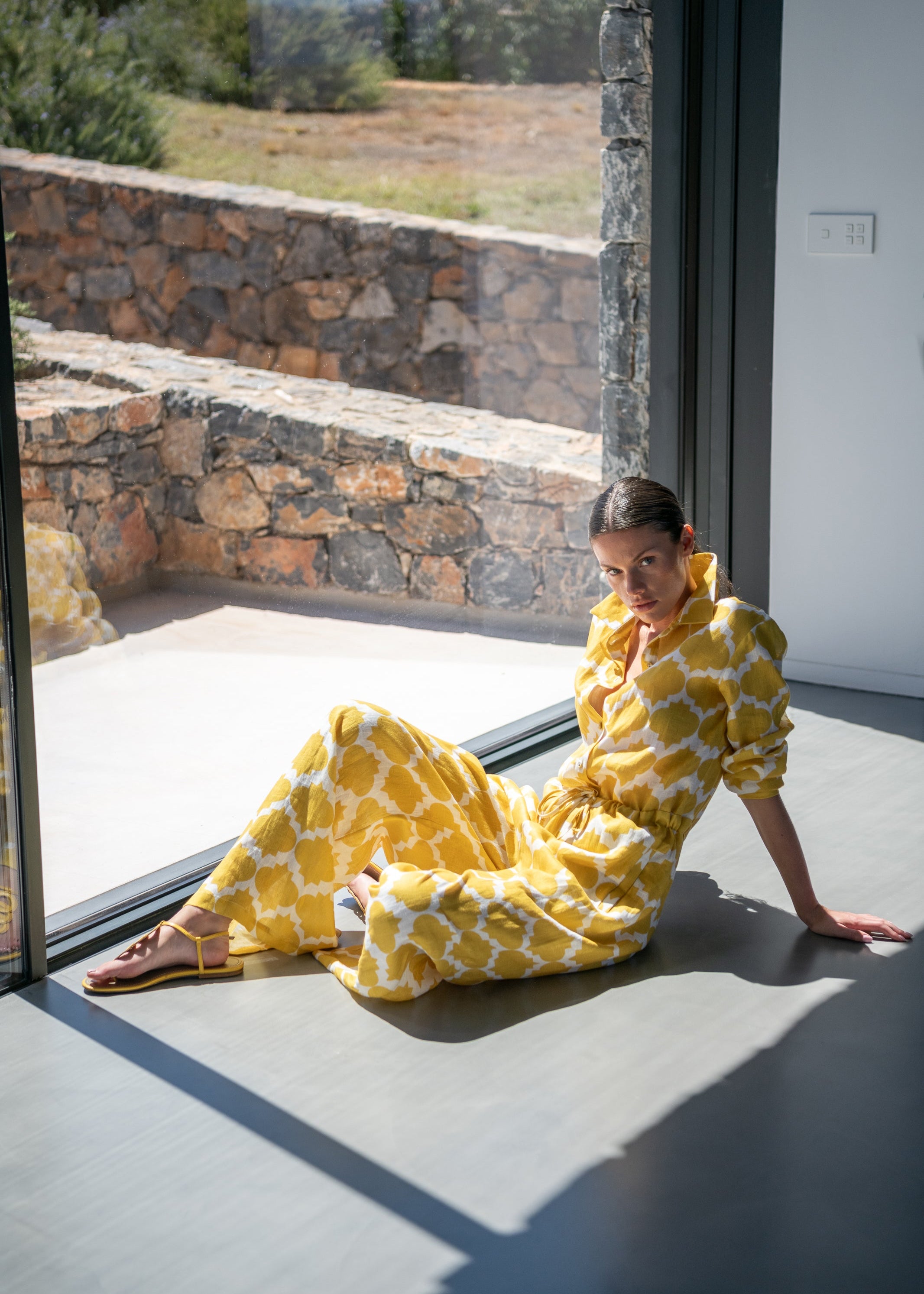Aster Rombus Yellow Jumpsuit
