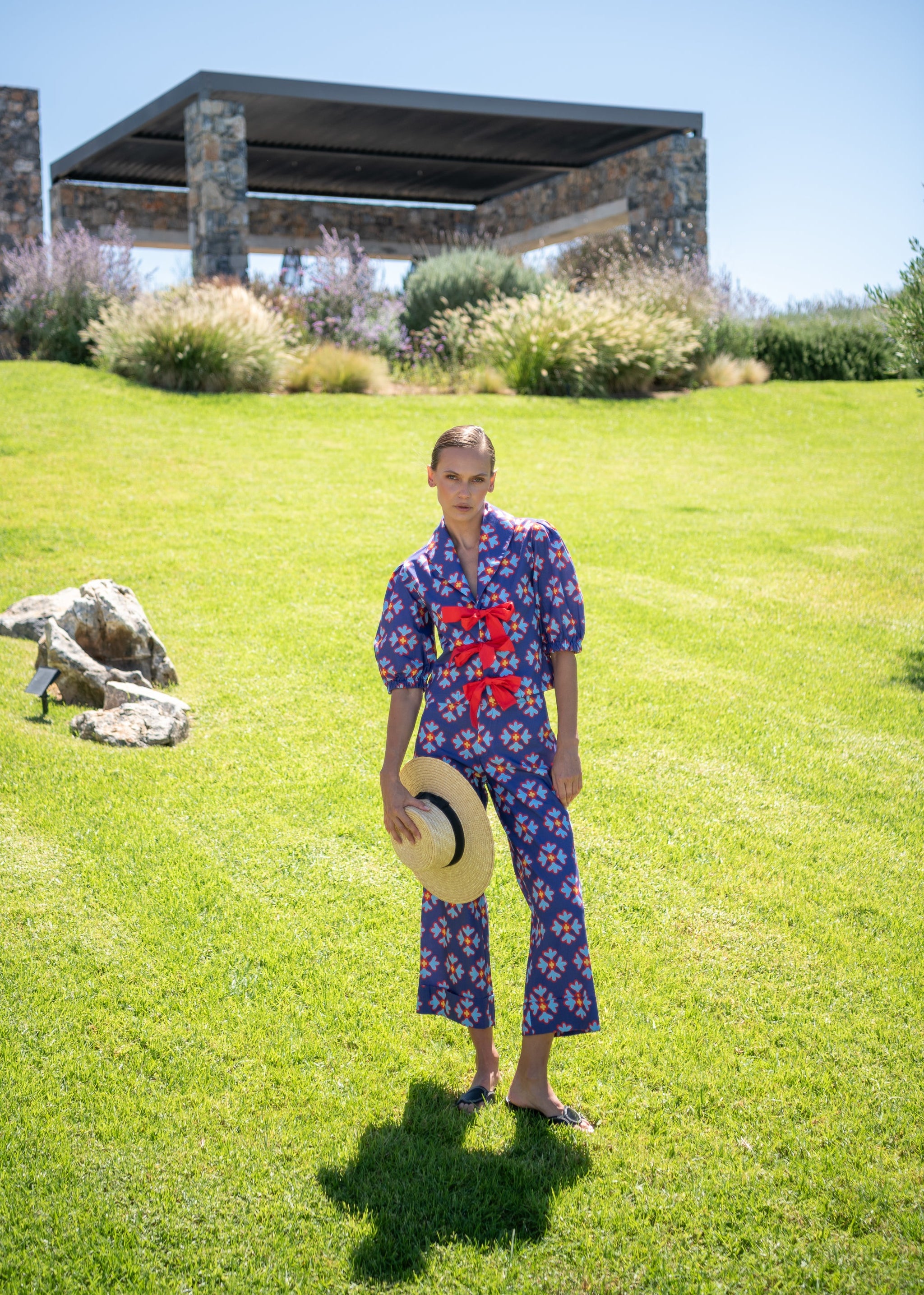 Regina Ludic Flowers Purple Pants