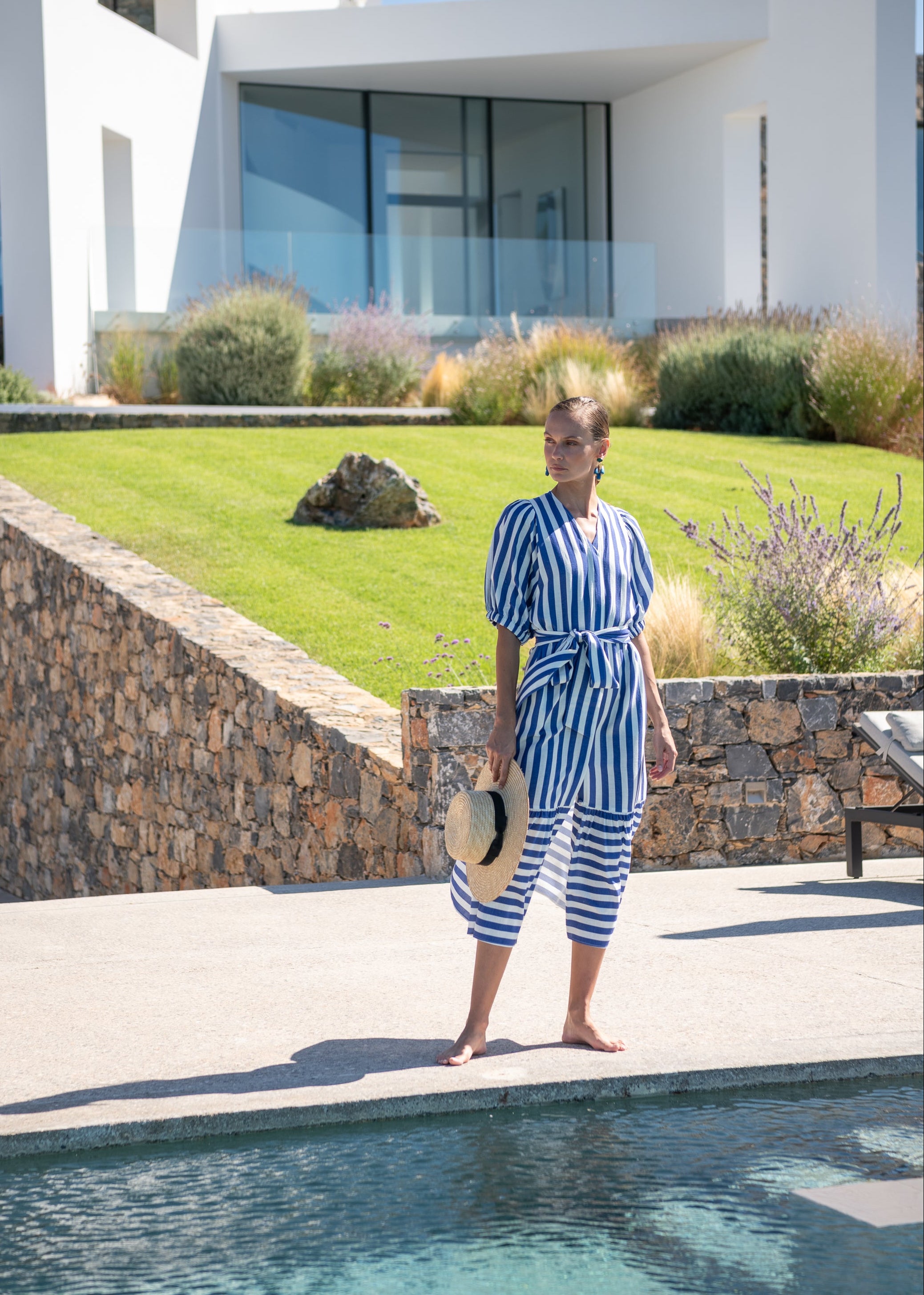 Urca Blue Stripes Dress