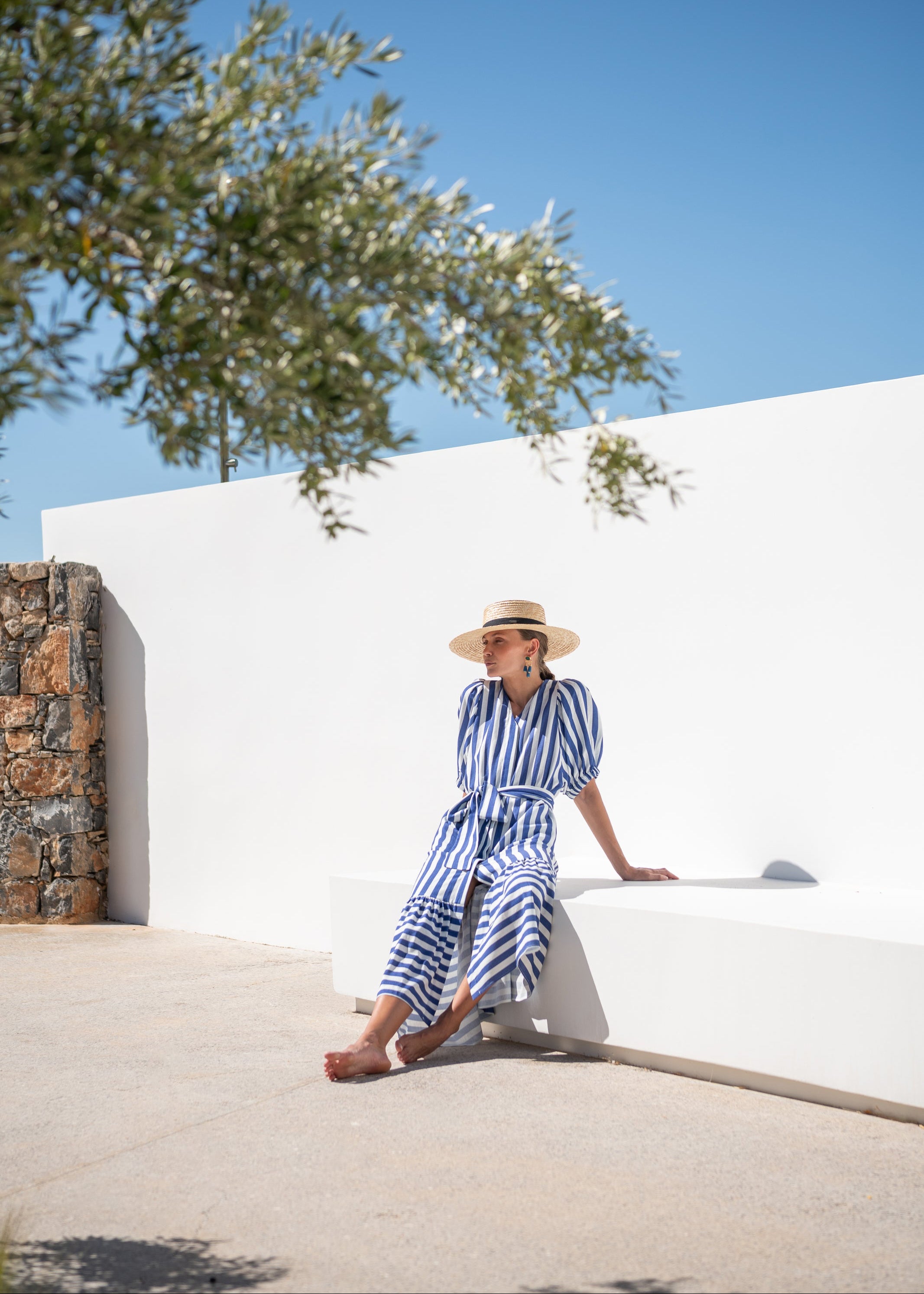 Urca Blue Stripes Dress