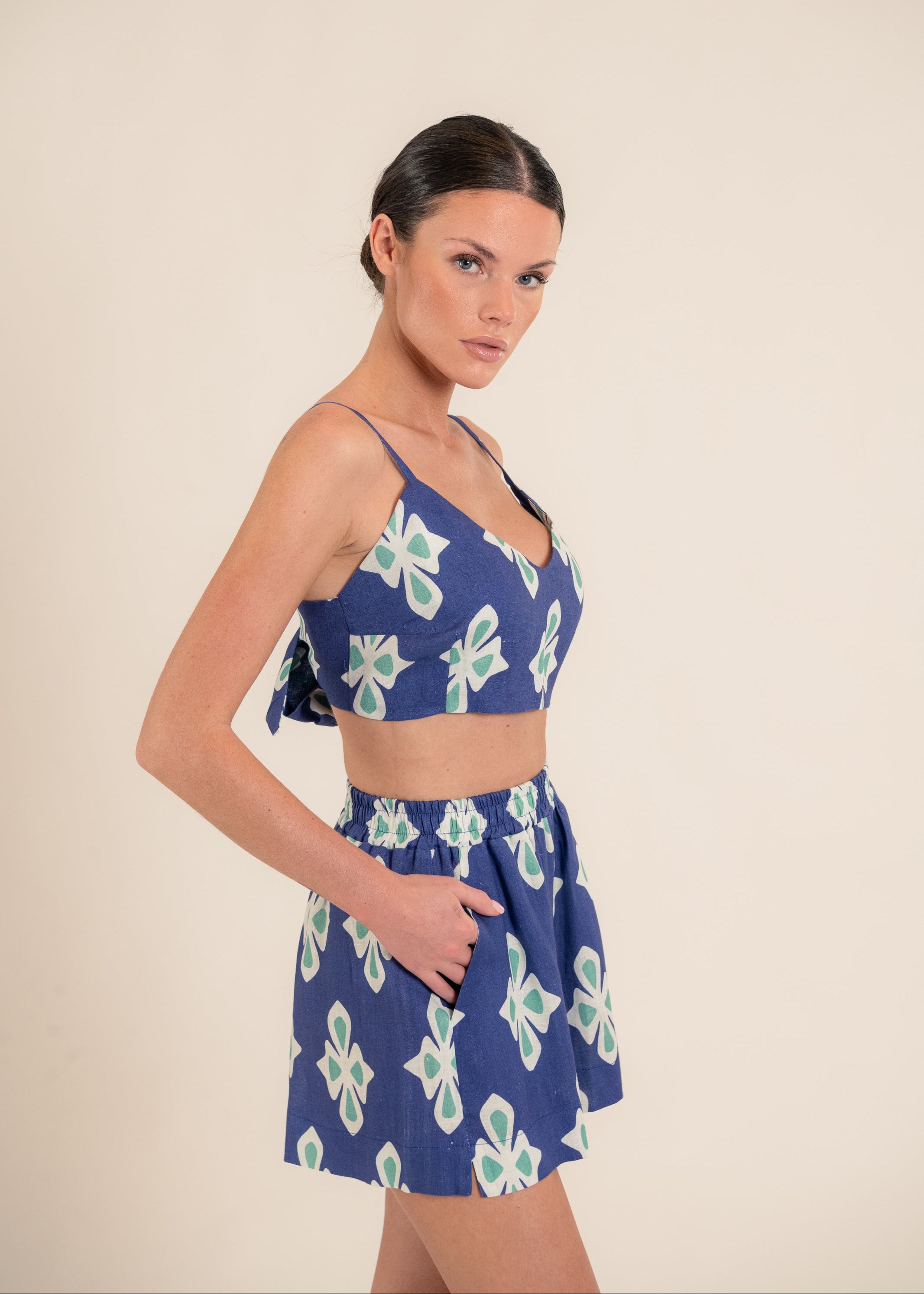 Carol Luly Navy Shorts