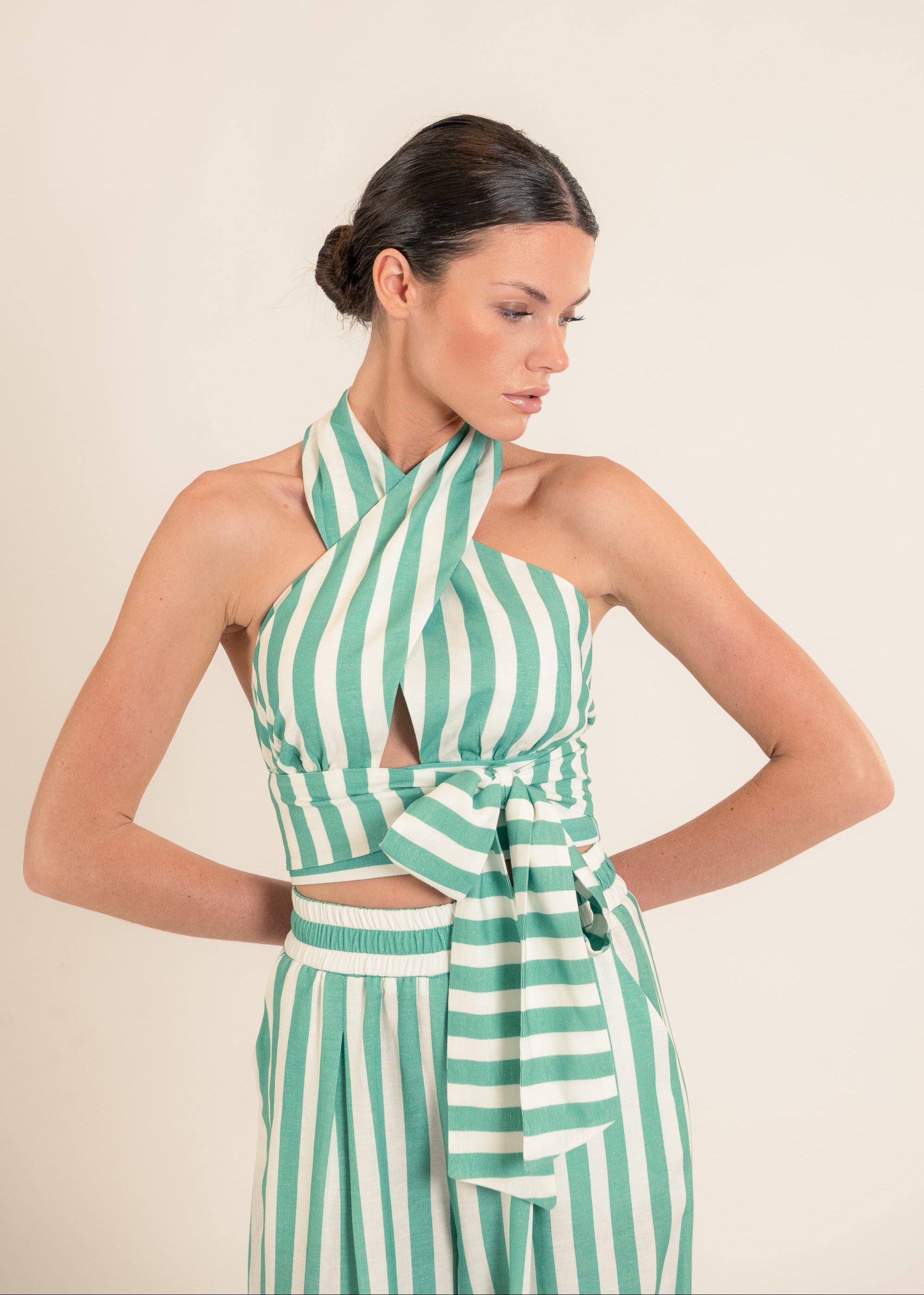 Holy Green Stripes Top