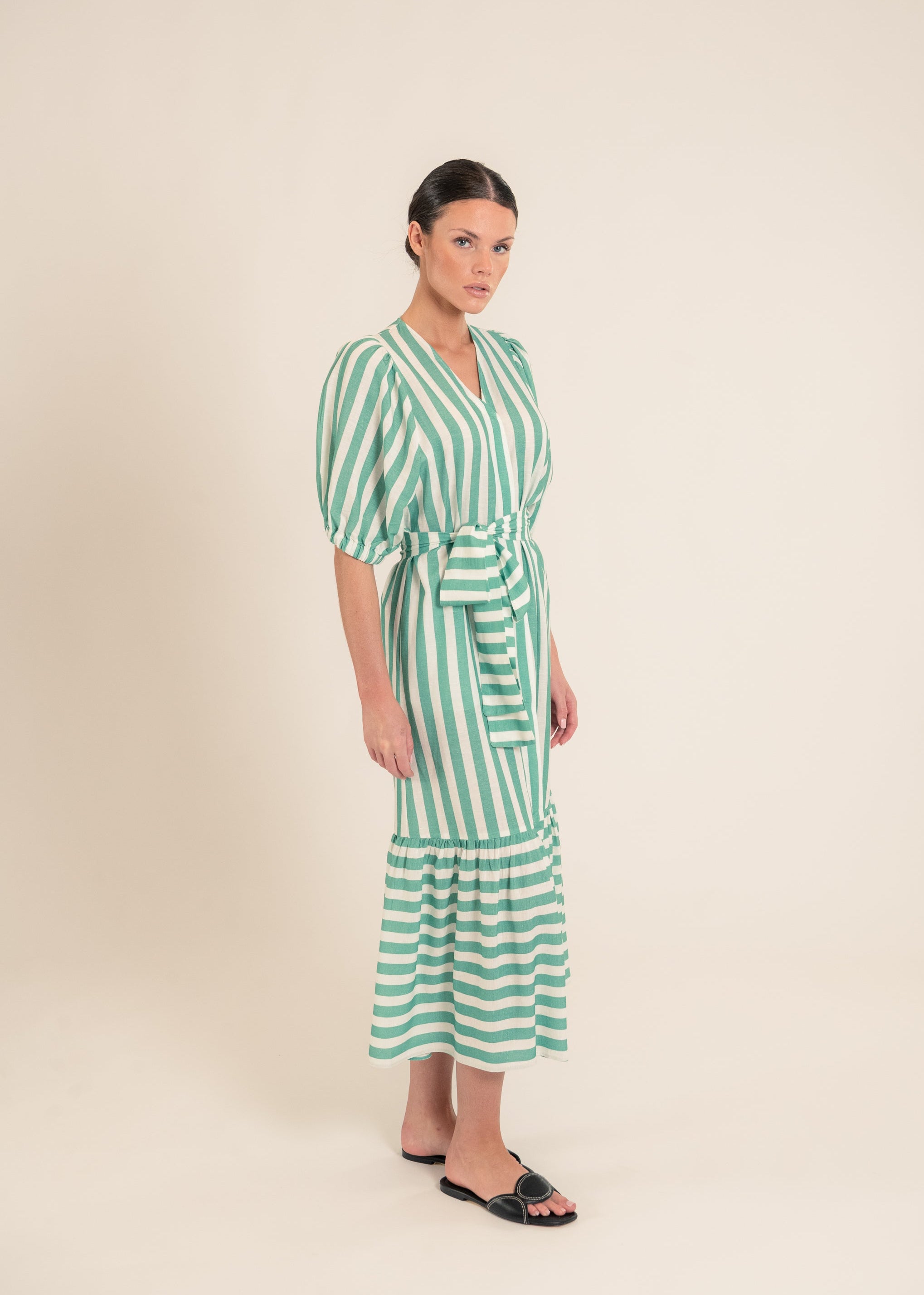 Urca Green Stripes Dress