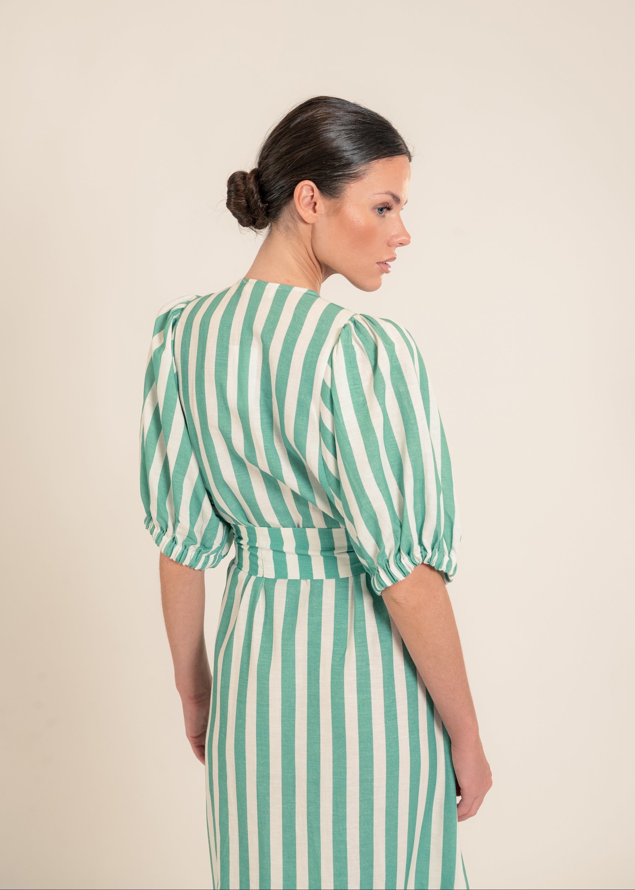 Urca Green Stripes Dress