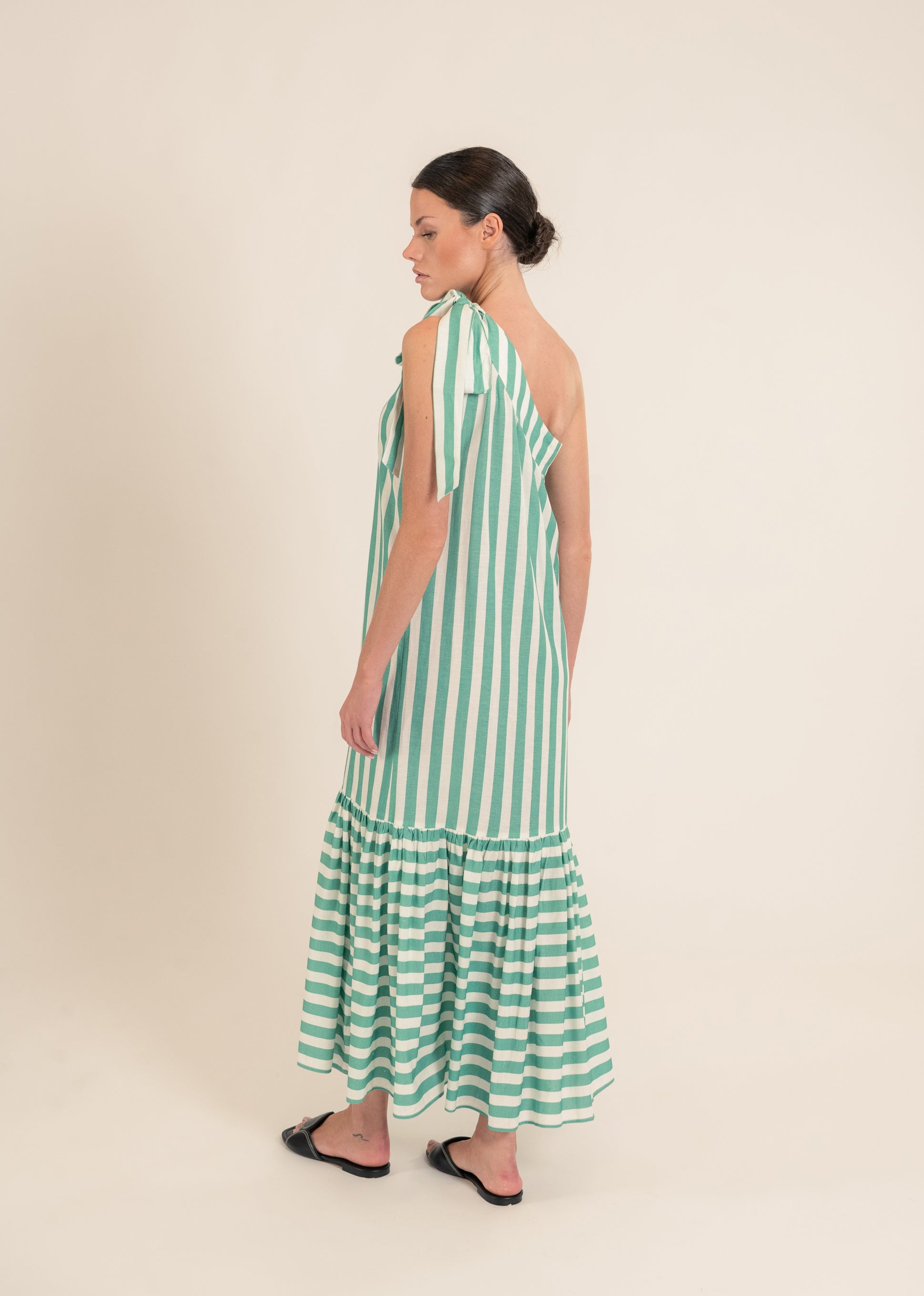 Teresa Green Stripes Dress