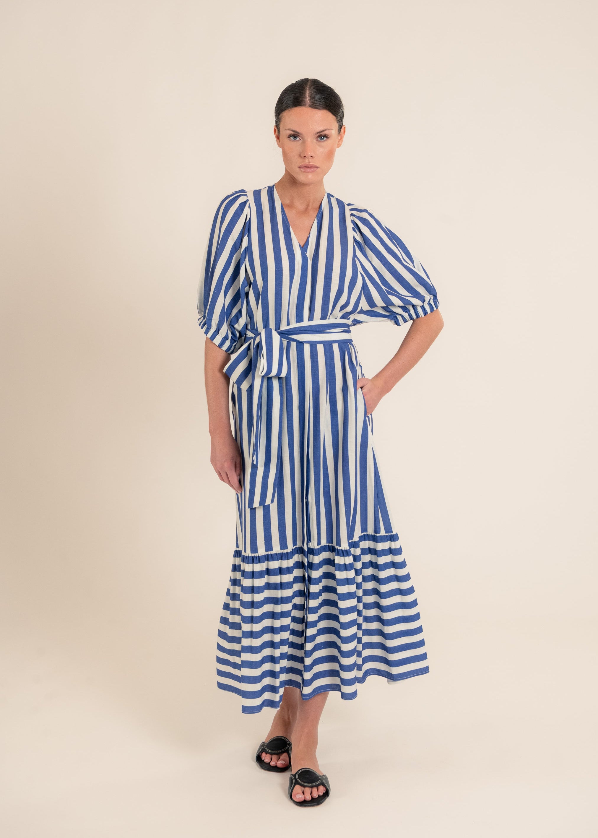 Urca Blue Stripes Dress