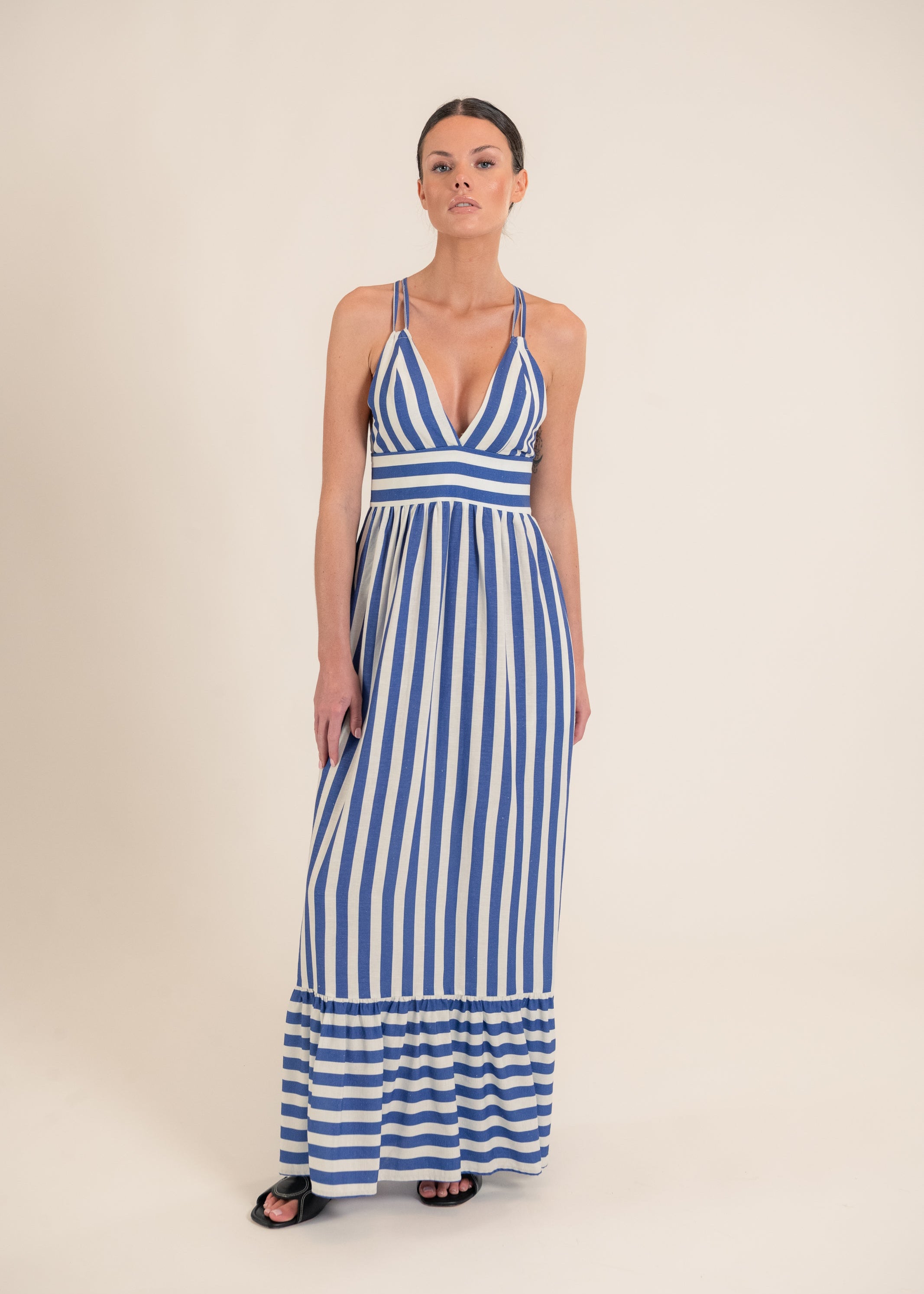 Botanico Blue Stripes Dress