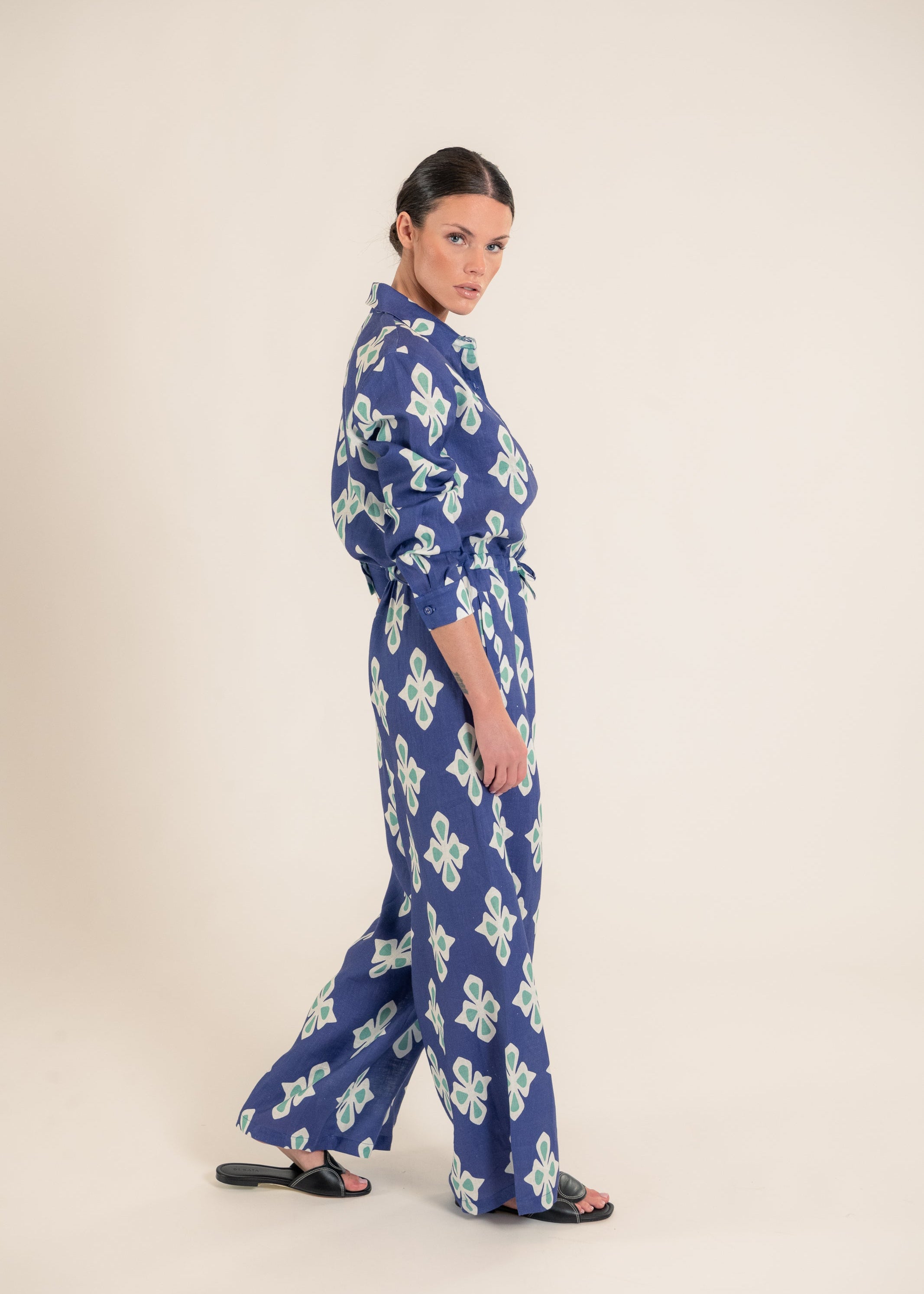 Aster Luly Navy Jumpsuit