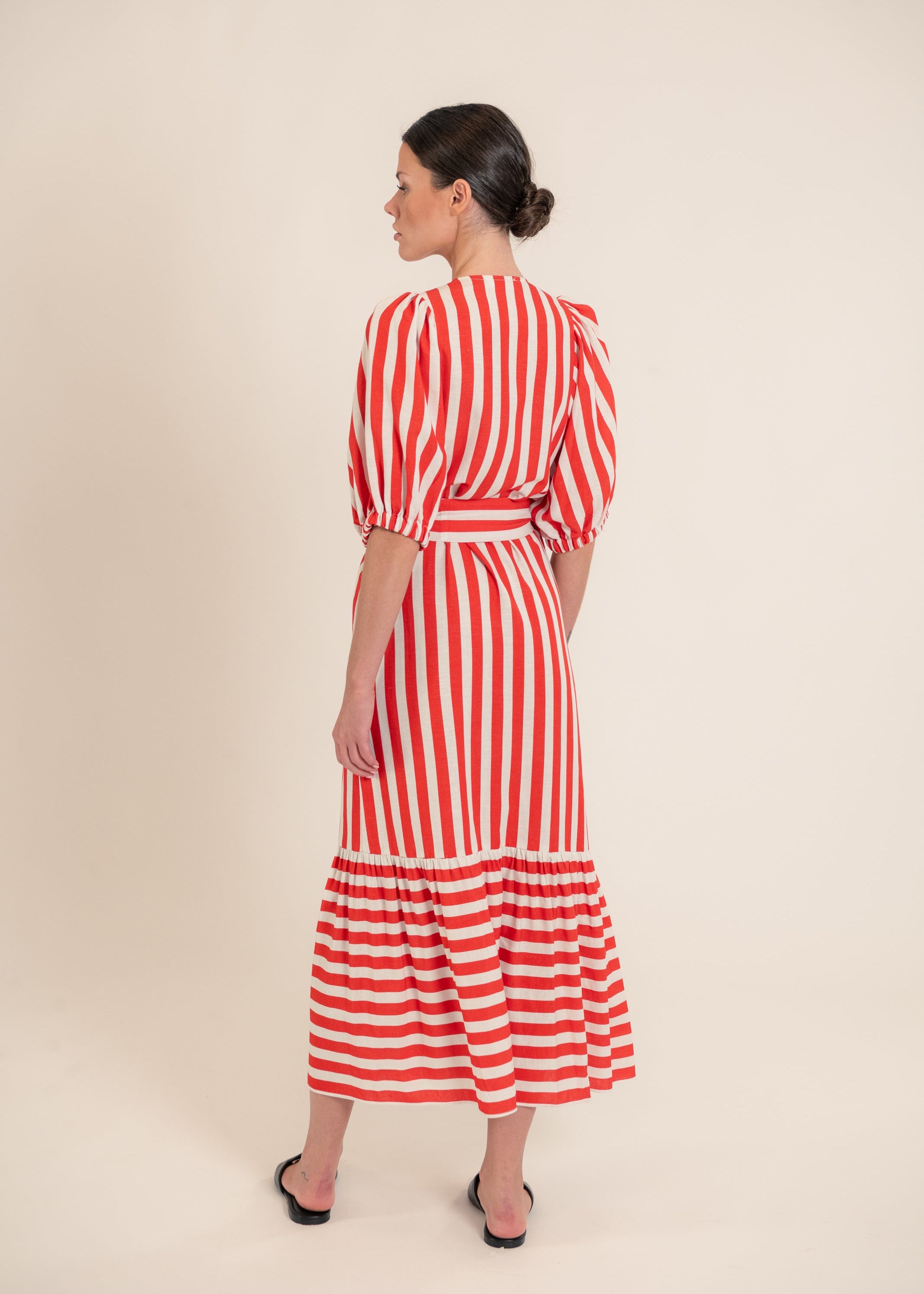 Urca Red Stripes Dress