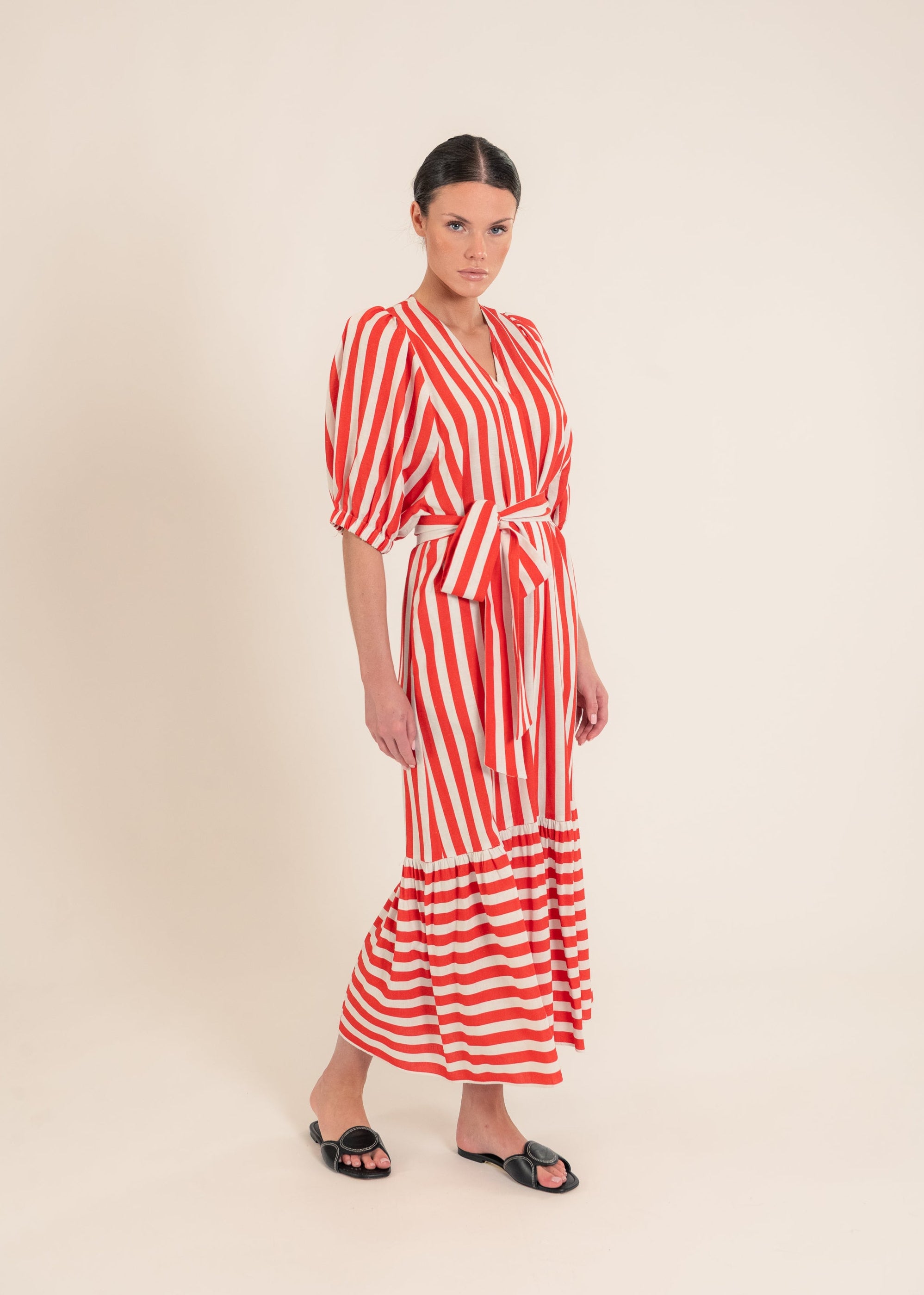 Urca Red Stripes Dress