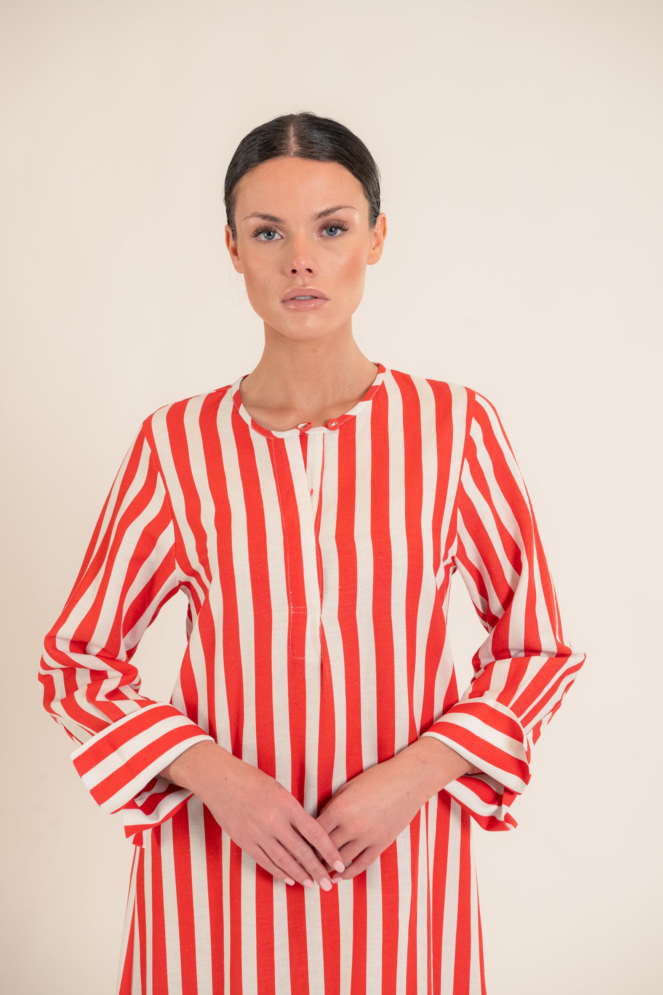 Eleonora Red Stripes Dress