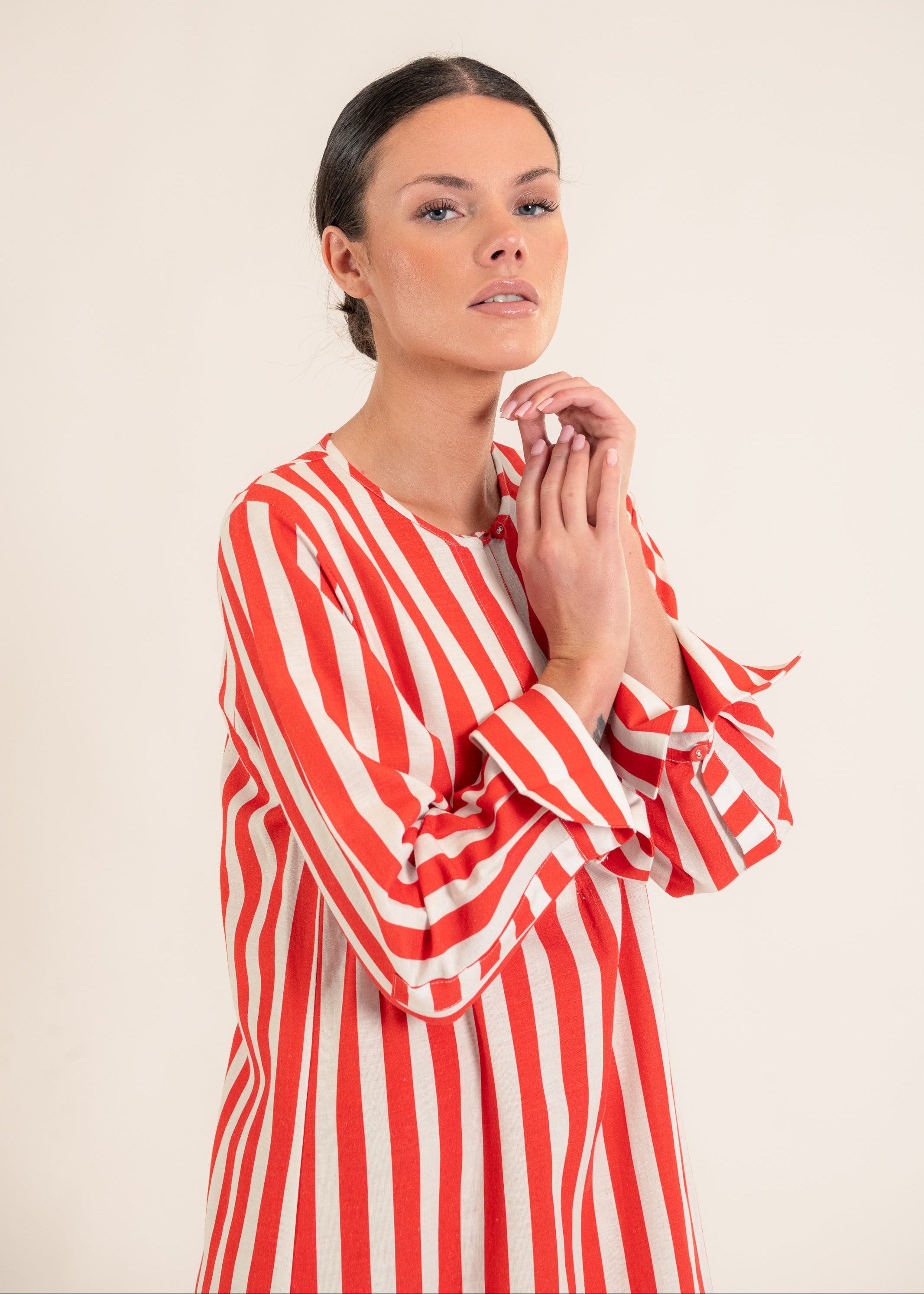 Eleonora Red Stripes Dress