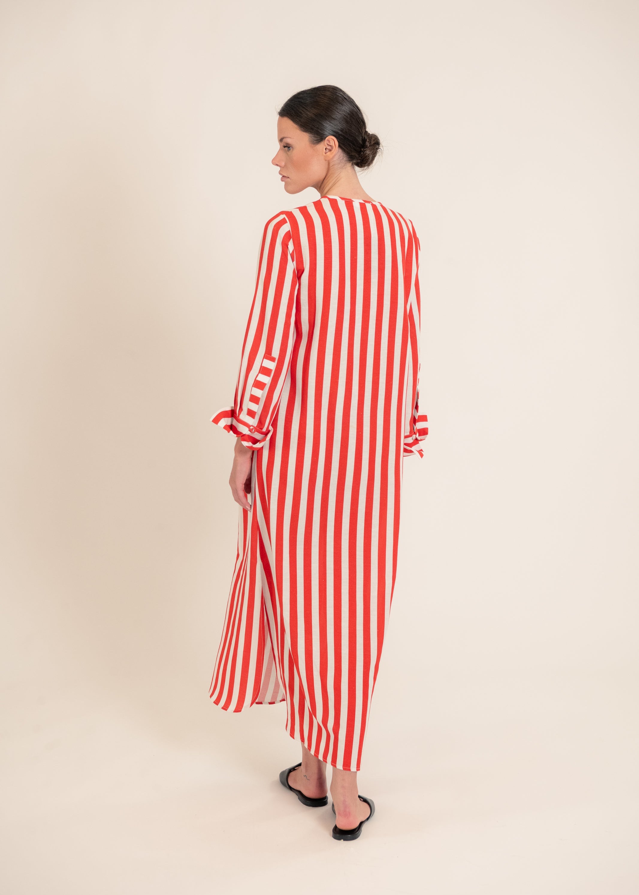 Eleonora Red Stripes Dress