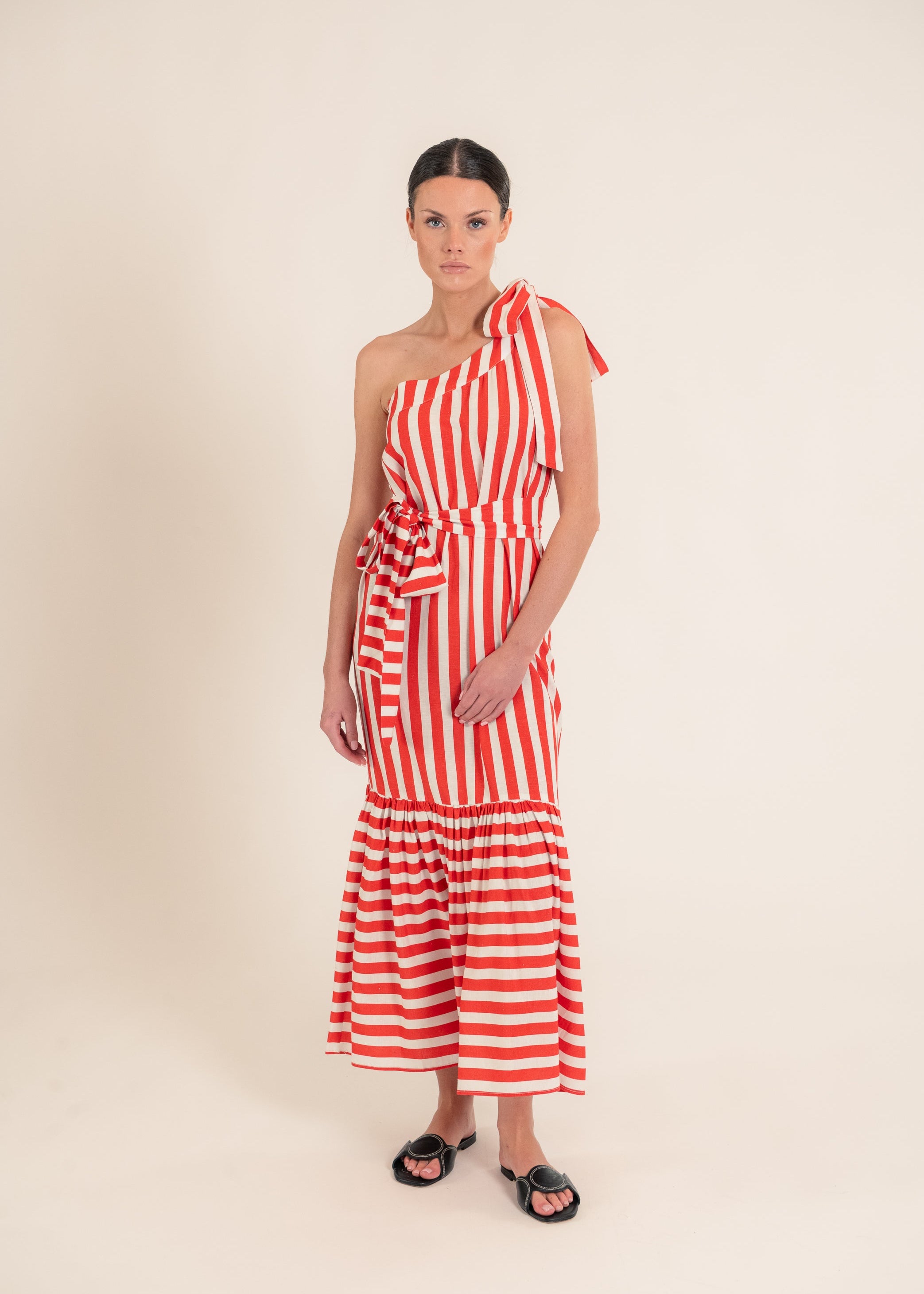 Teresa Red Stripes Dress