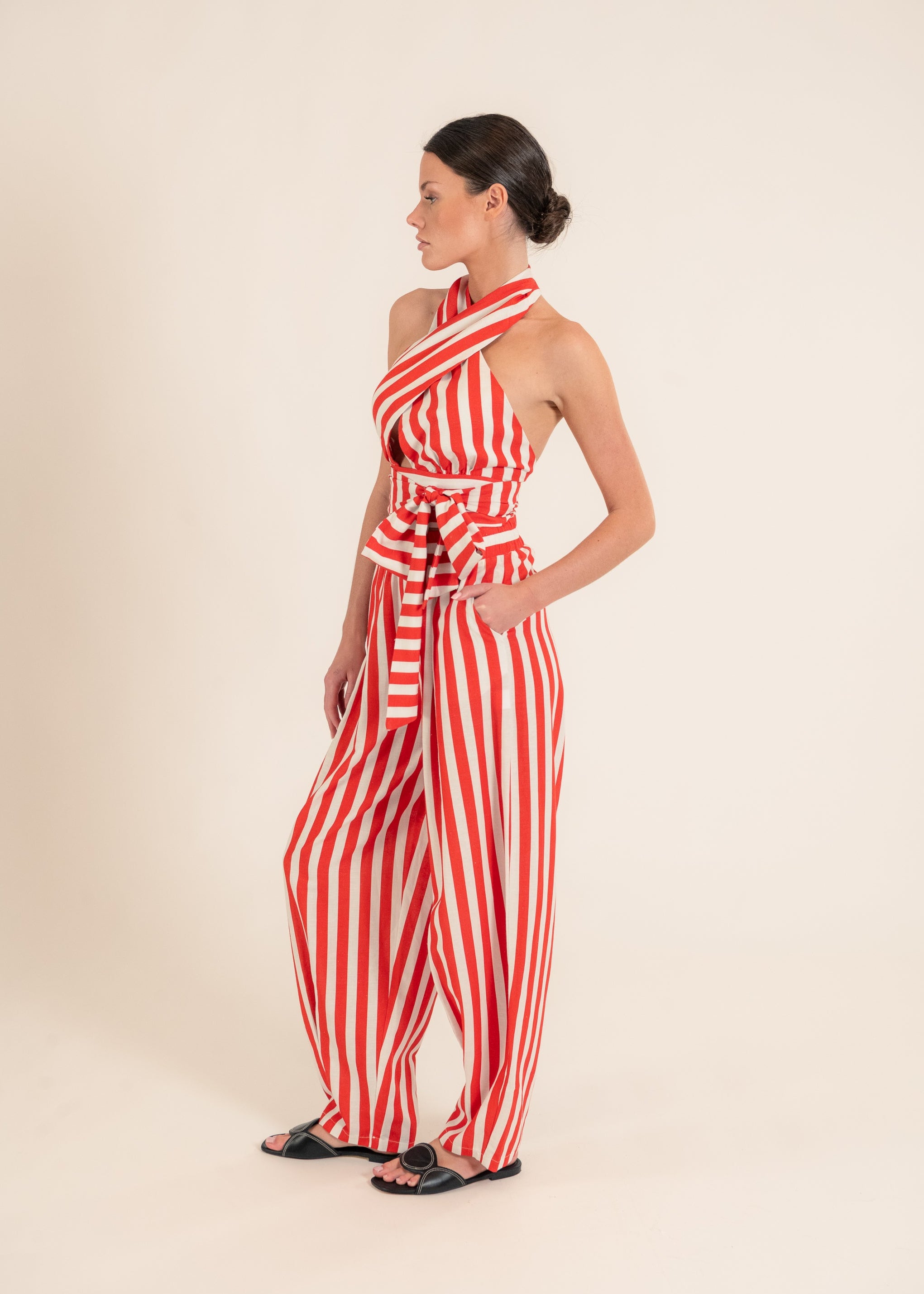 Viraduro Red Stripes Pants