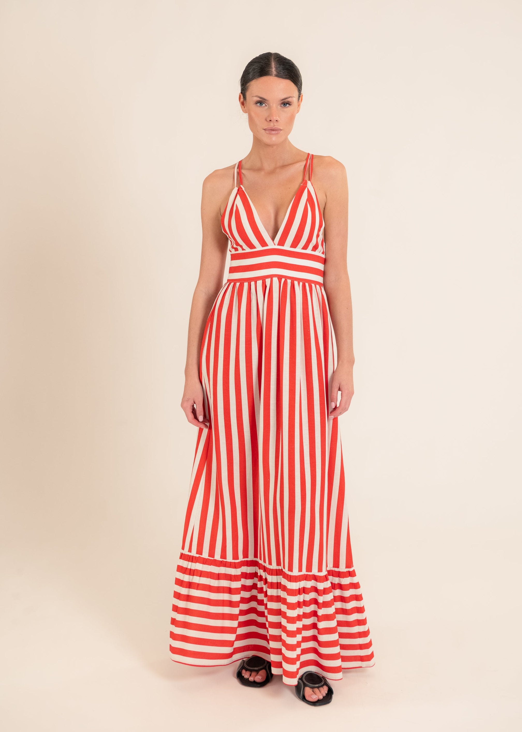 Botanico Red Stripes Dress