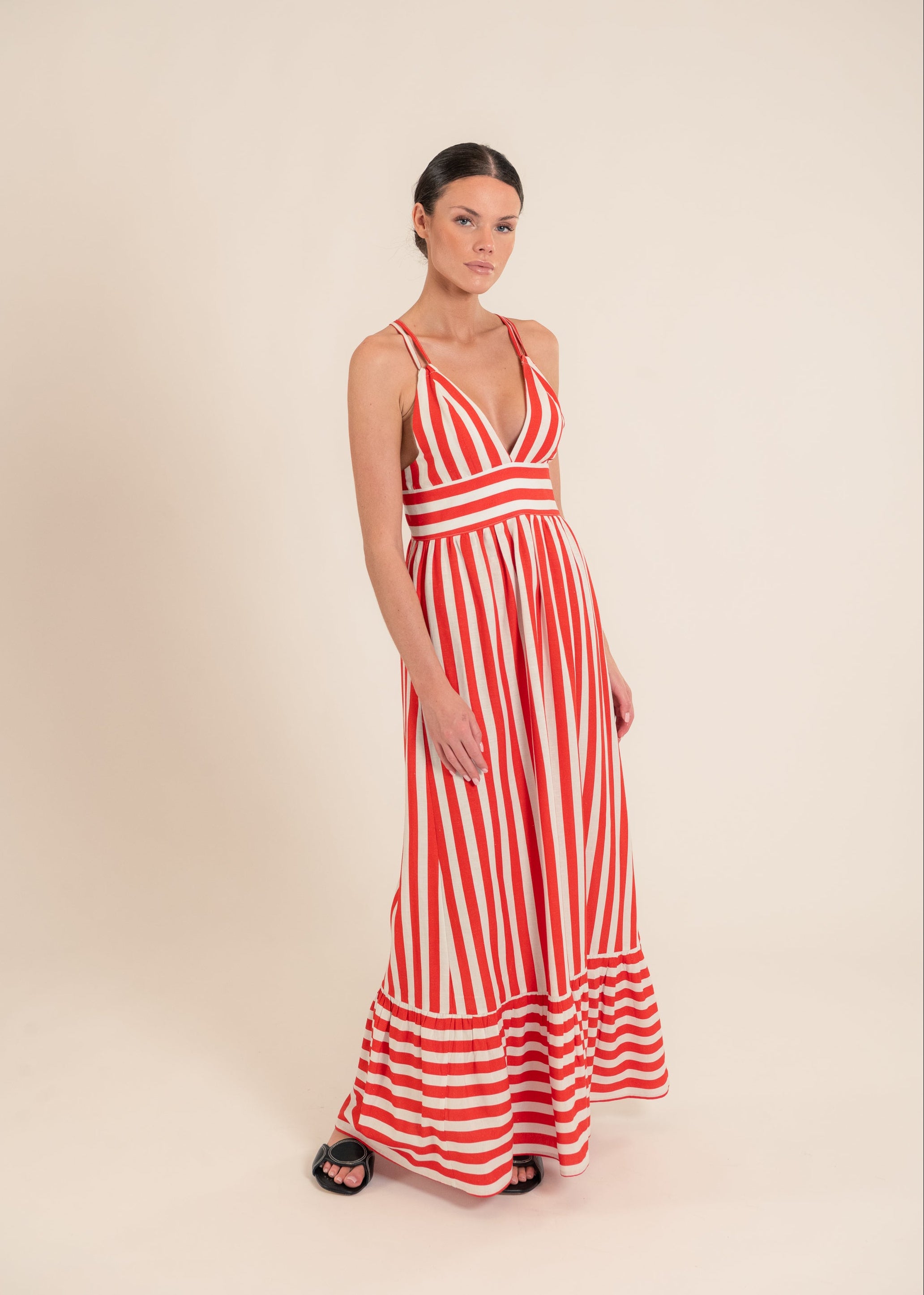 Botanico Red Stripes Dress
