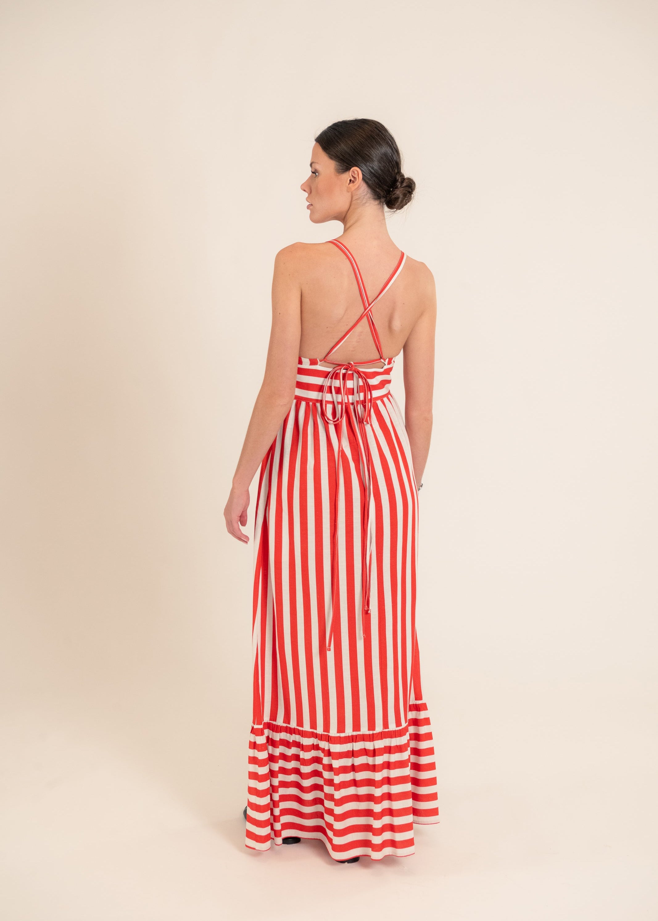 Botanico Red Stripes Dress