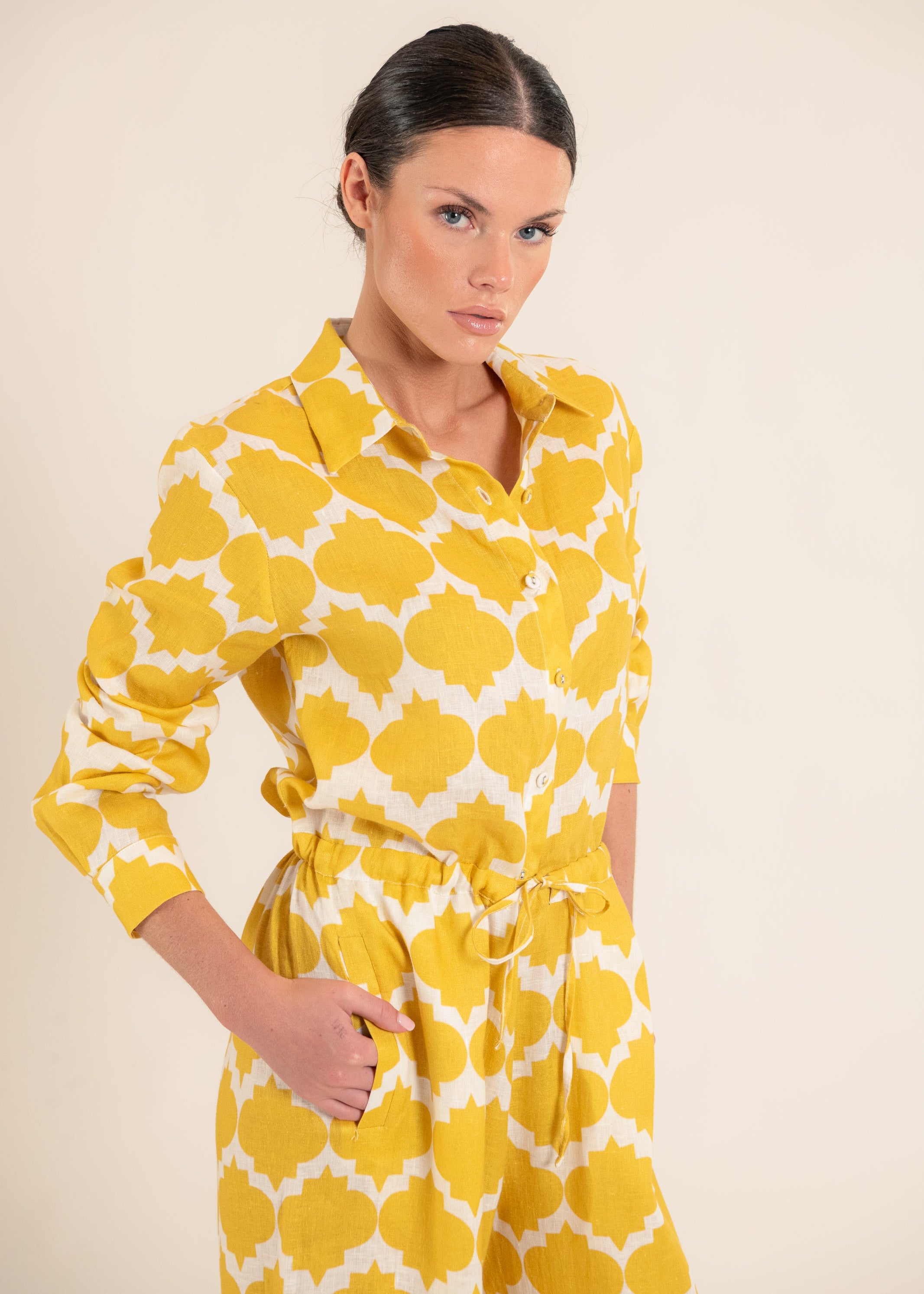 Aster Rombus Yellow Jumpsuit