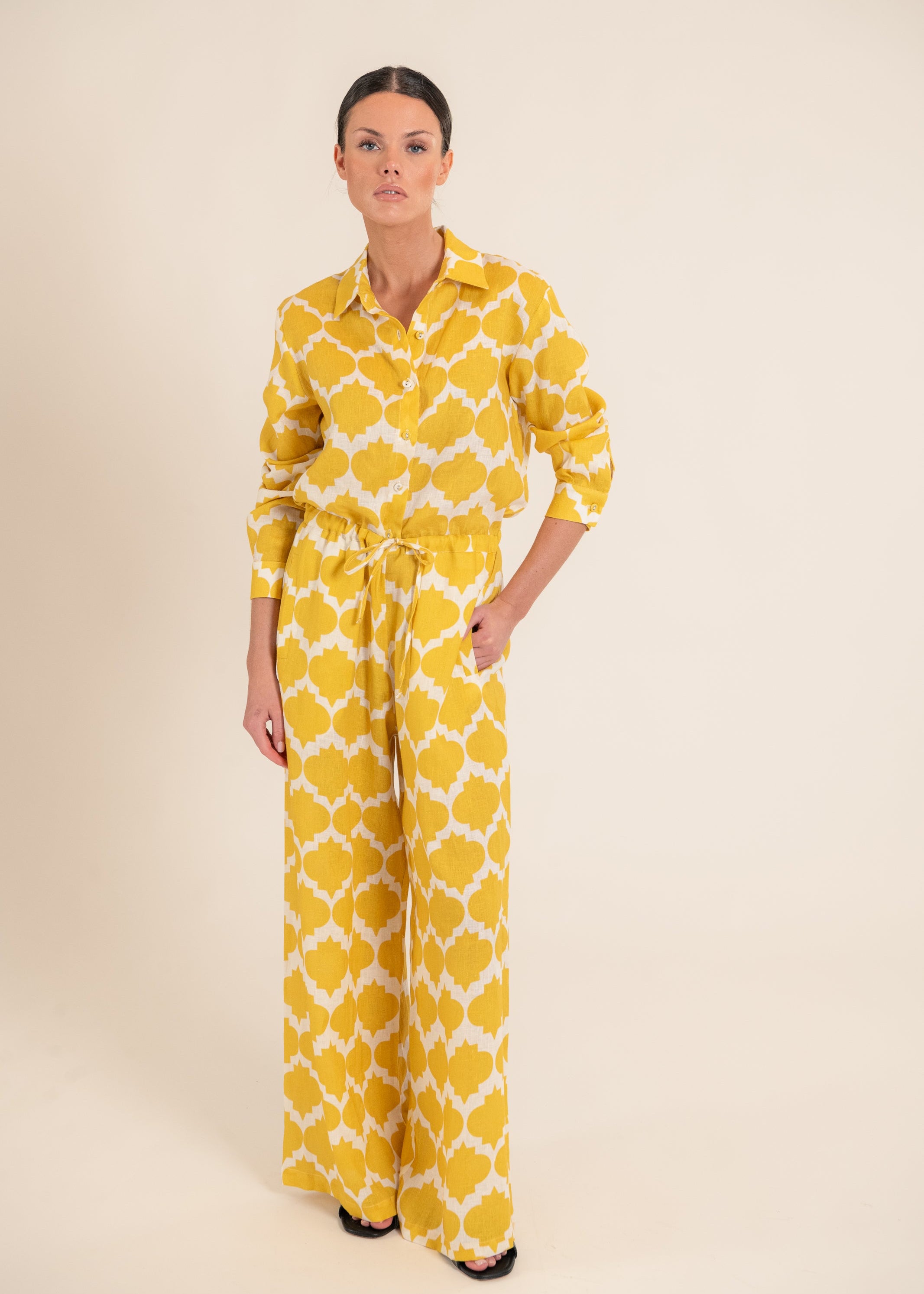 Aster Rombus Yellow Jumpsuit
