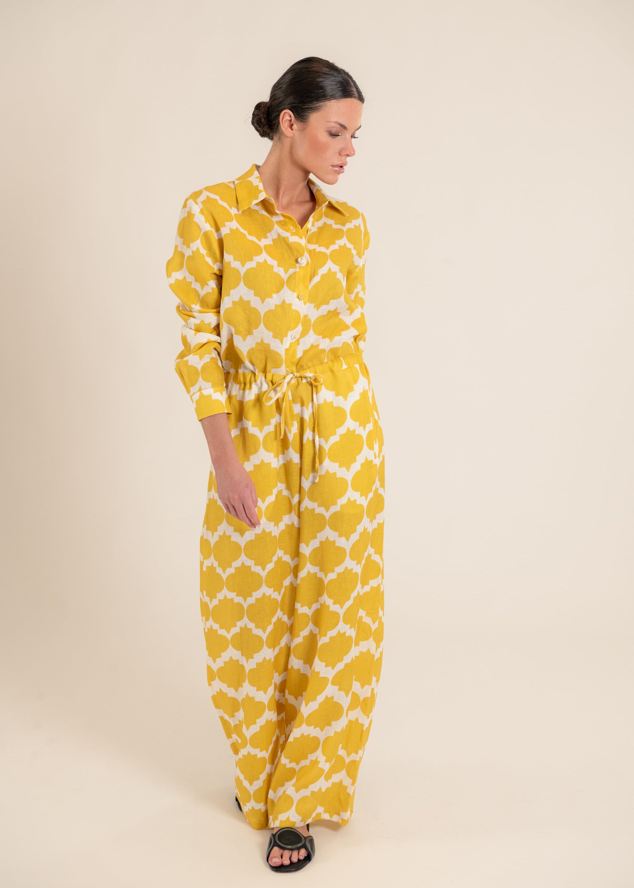 Aster Rombus Yellow Jumpsuit