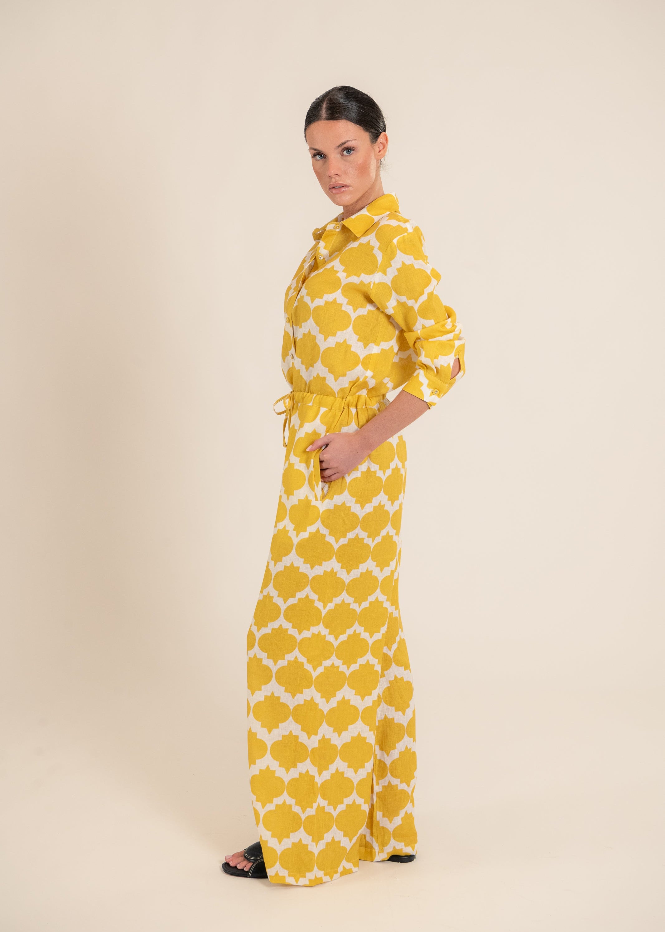 Aster Rombus Yellow Jumpsuit