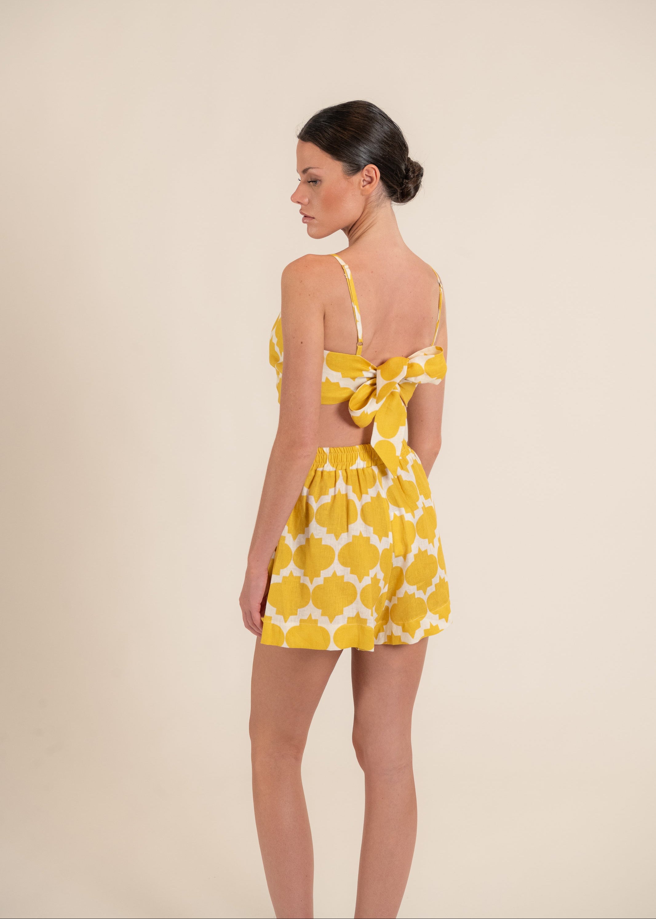 Carol Rombus Yellow Shorts