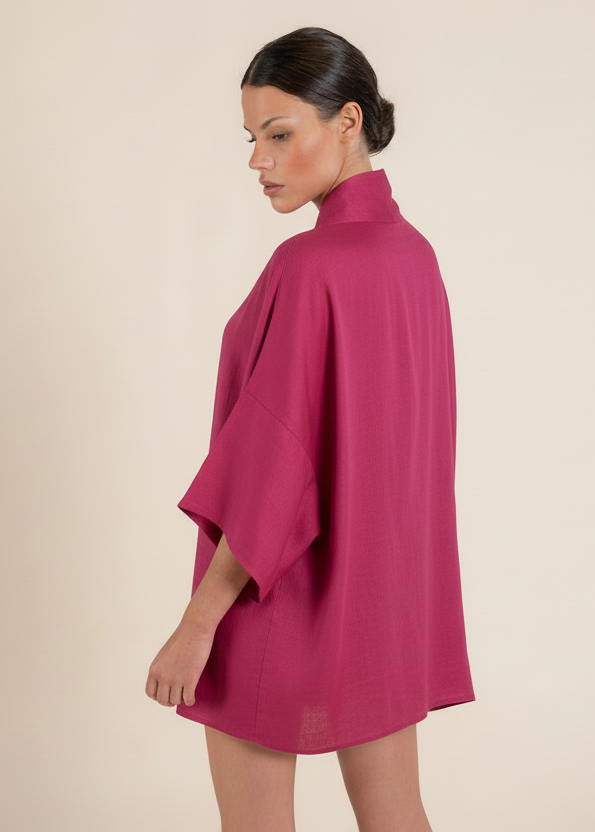 Wasabi Fuchsia Top and Kimono Set