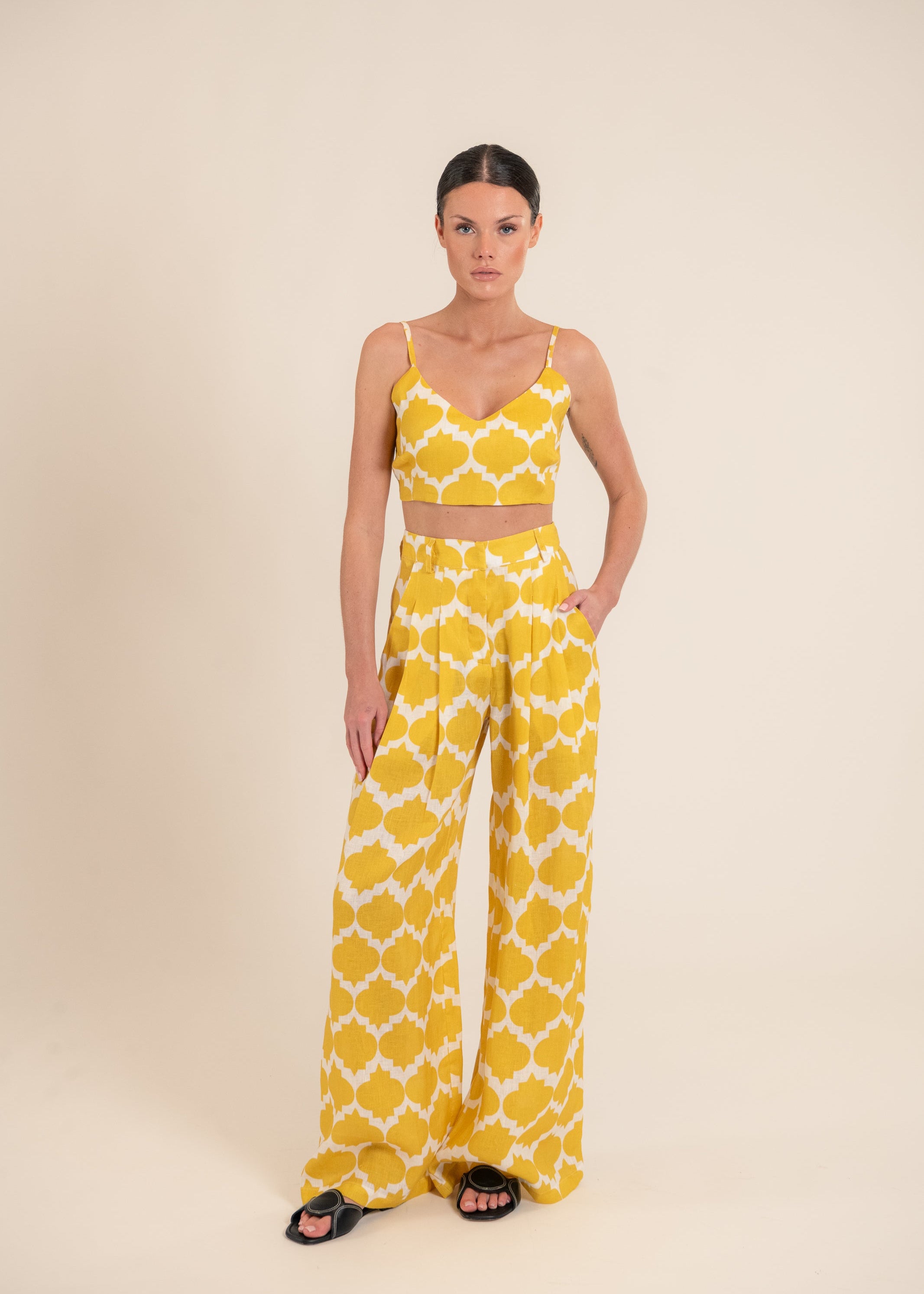 Alexa Rombus Yellow Pants