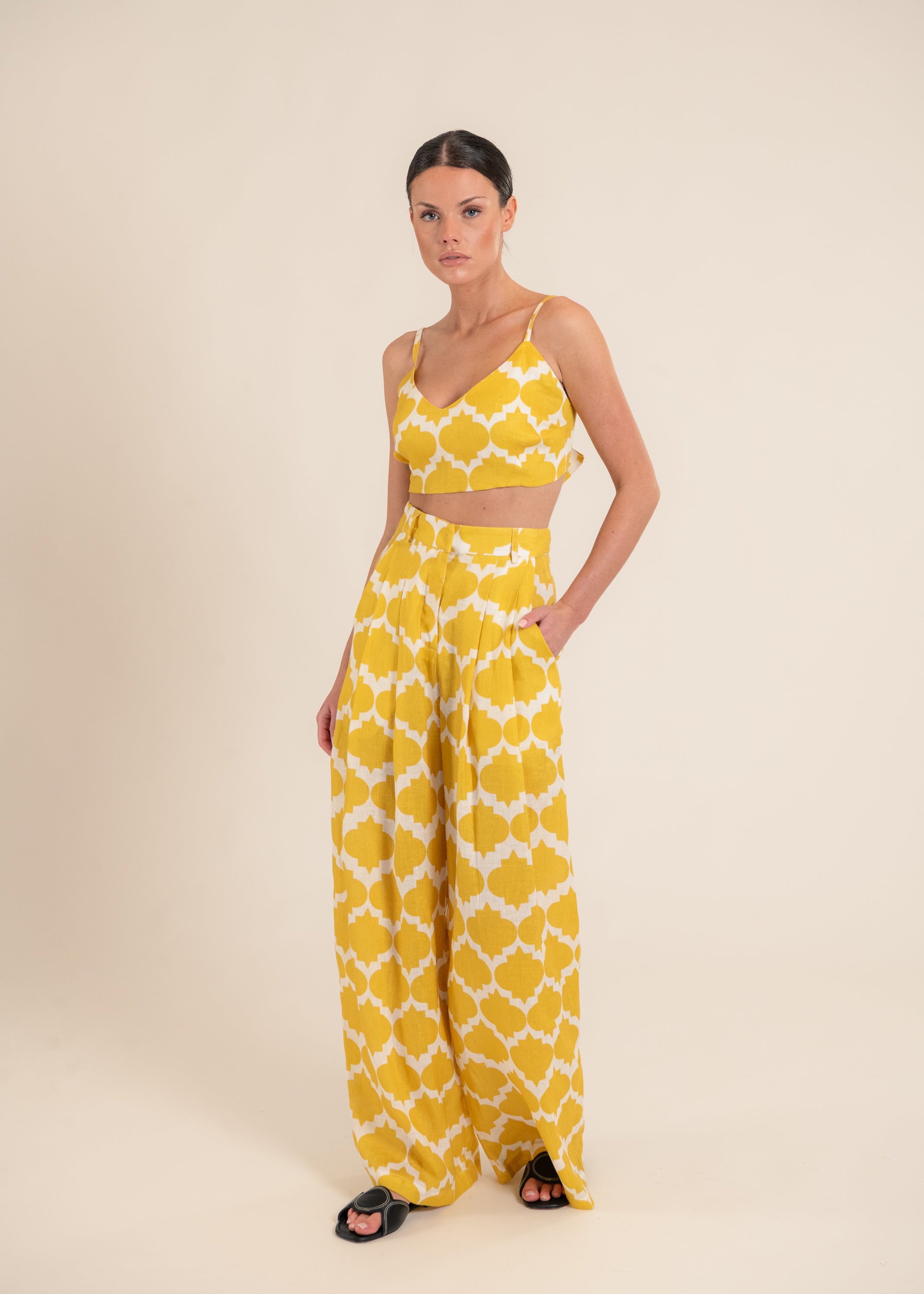 Alexa Rombus Yellow Pants