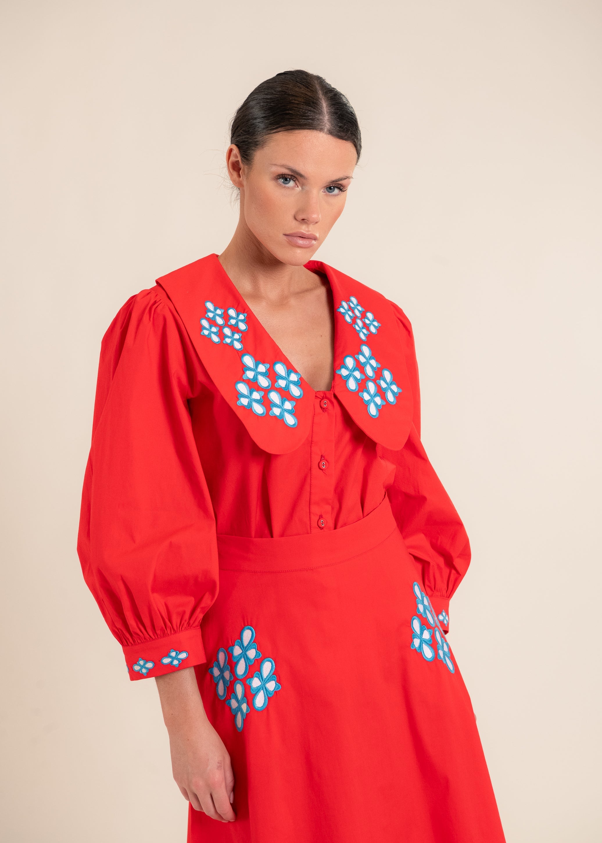 Anita Red Blouse