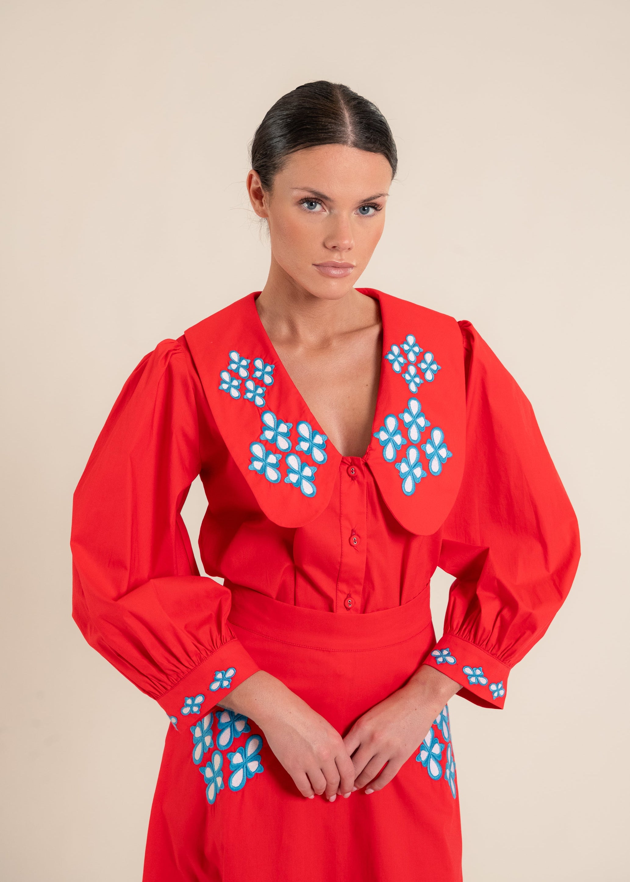 Anita Red Blouse