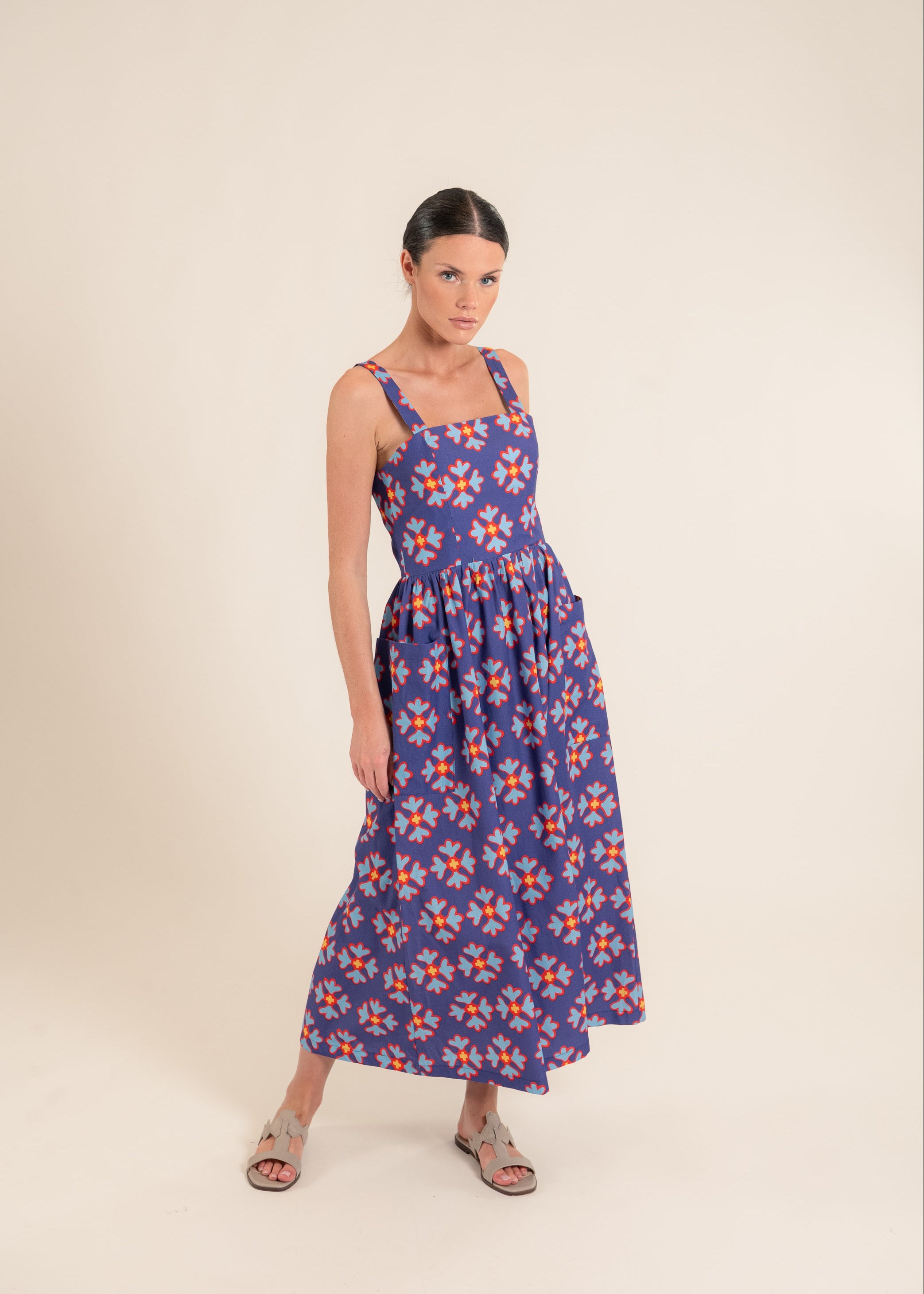 Bianca Ludic Flowers Purple Dress