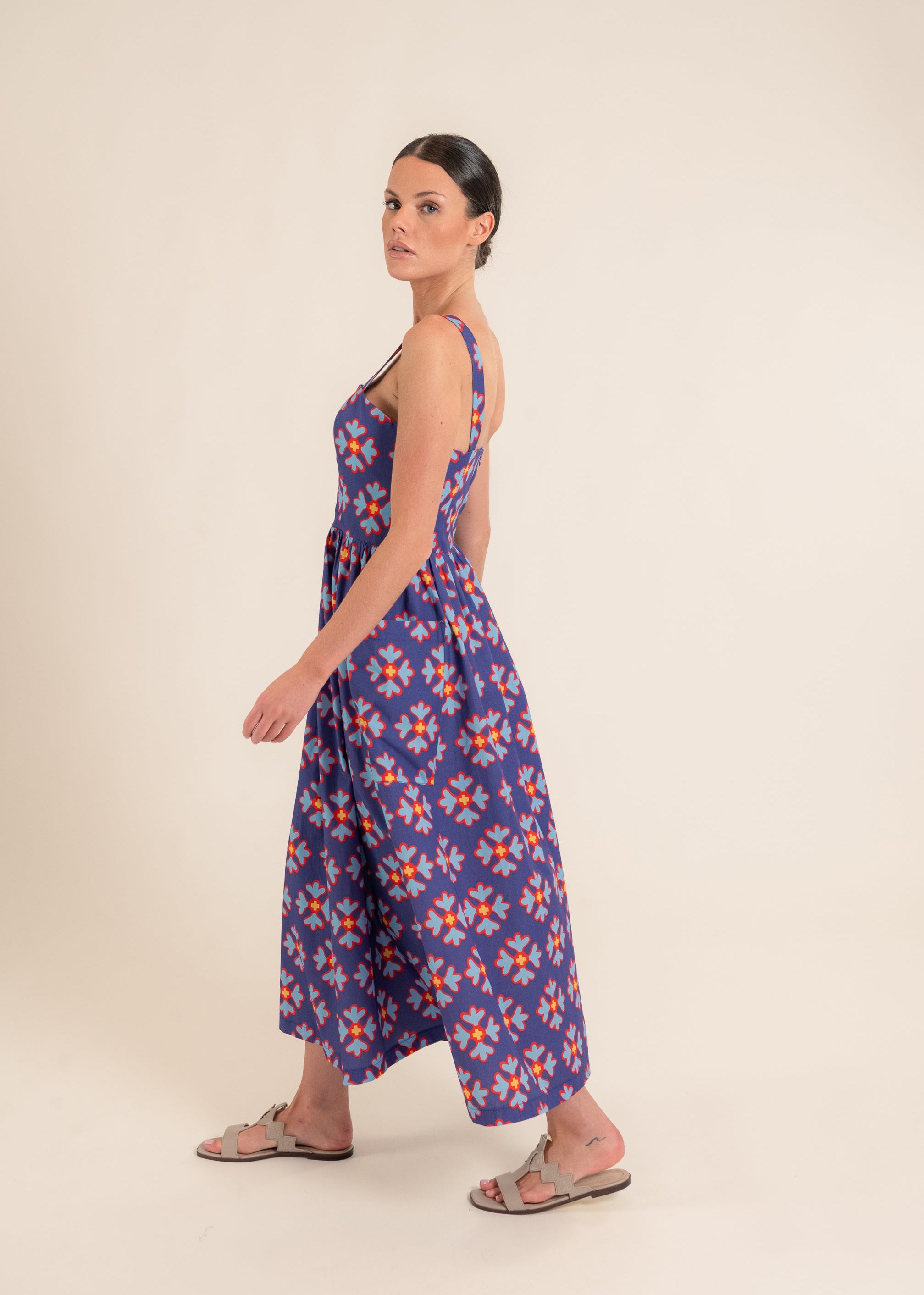 Bianca Ludic Flowers Purple Dress