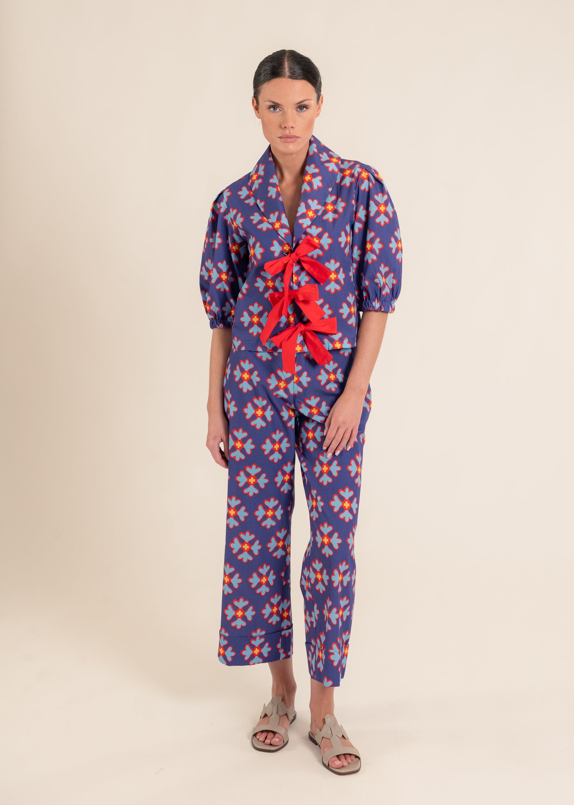 Regina Ludic Flowers Purple Pants