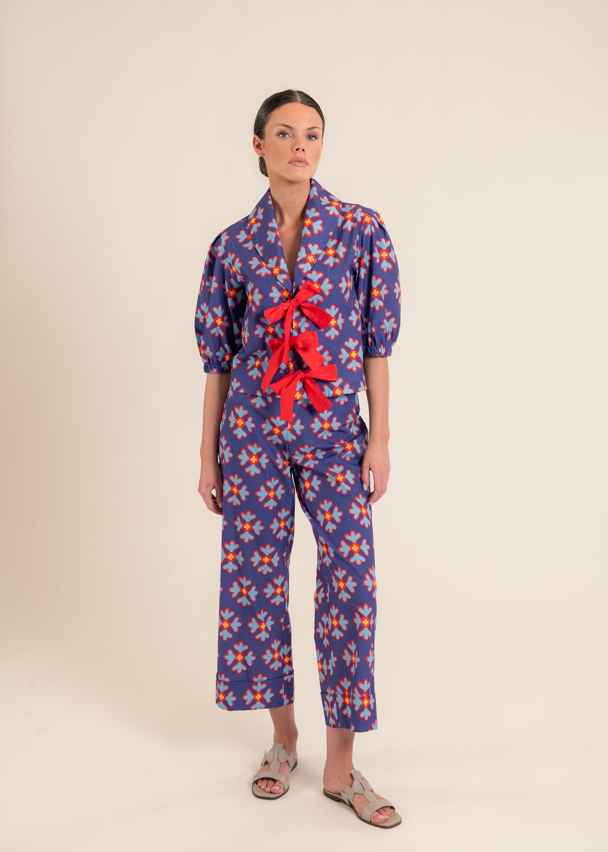 Regina Ludic Flowers Purple Pants