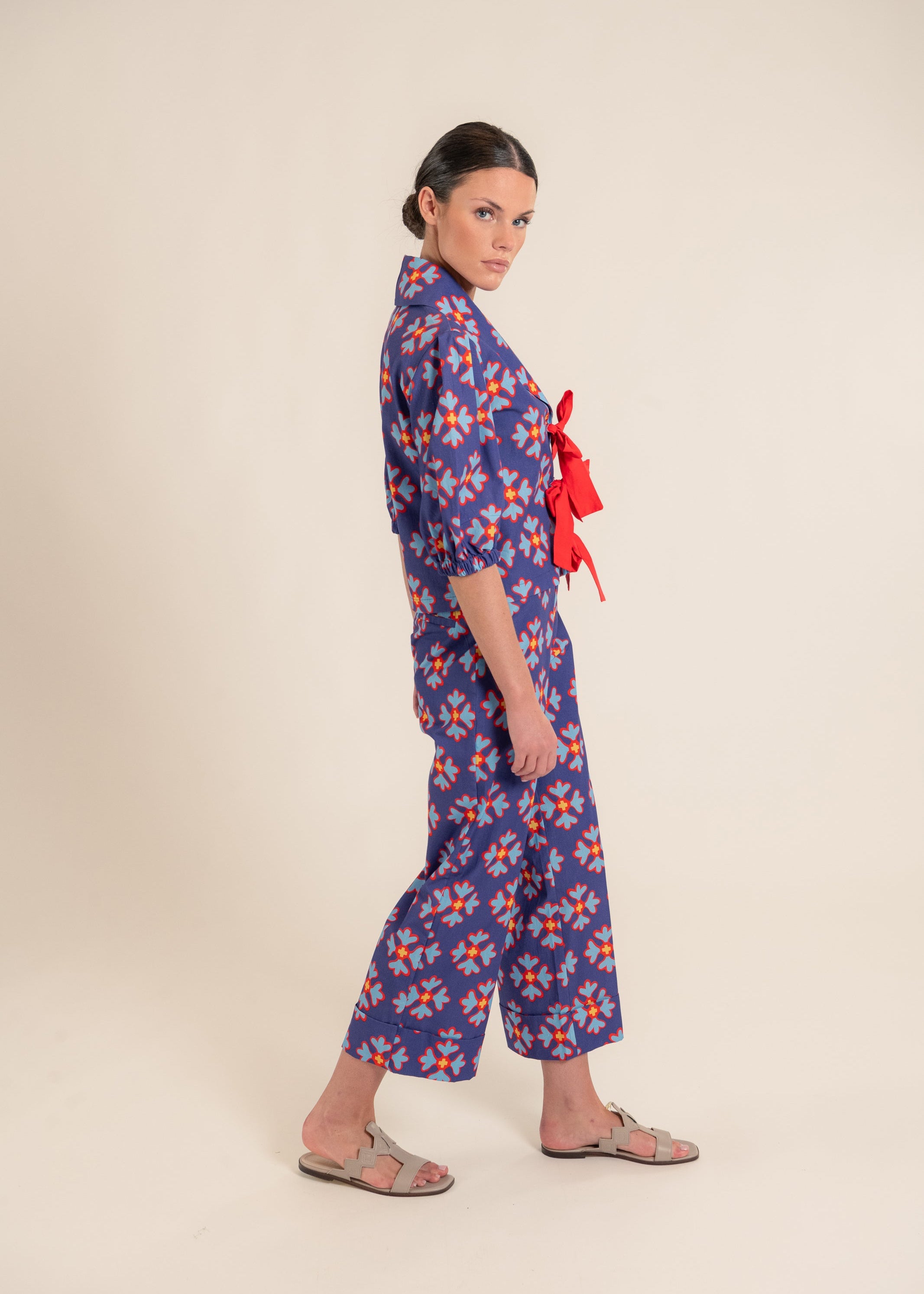 Regina Ludic Flowers Purple Pants