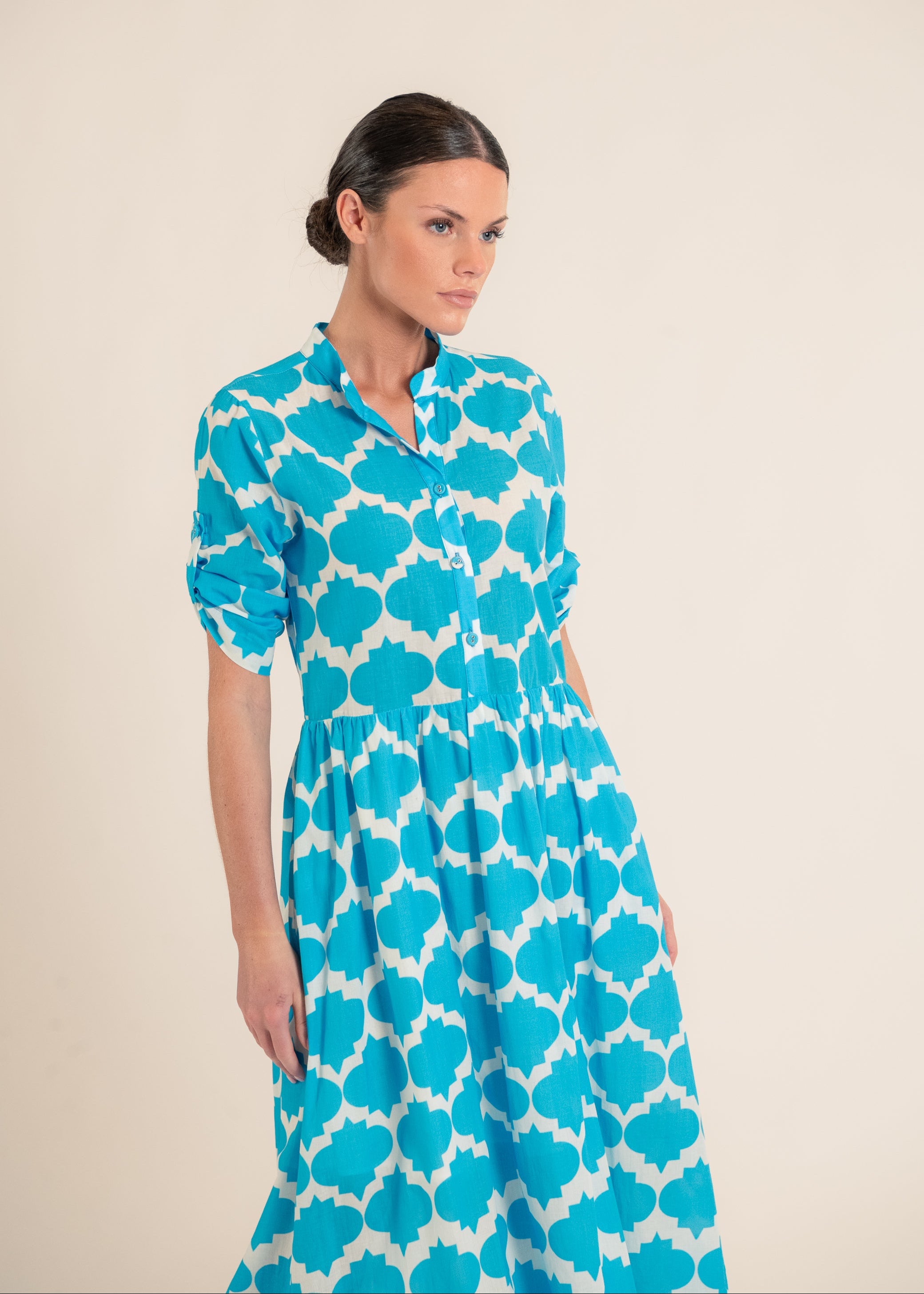 Leblon Rombus Sky Blue Dress