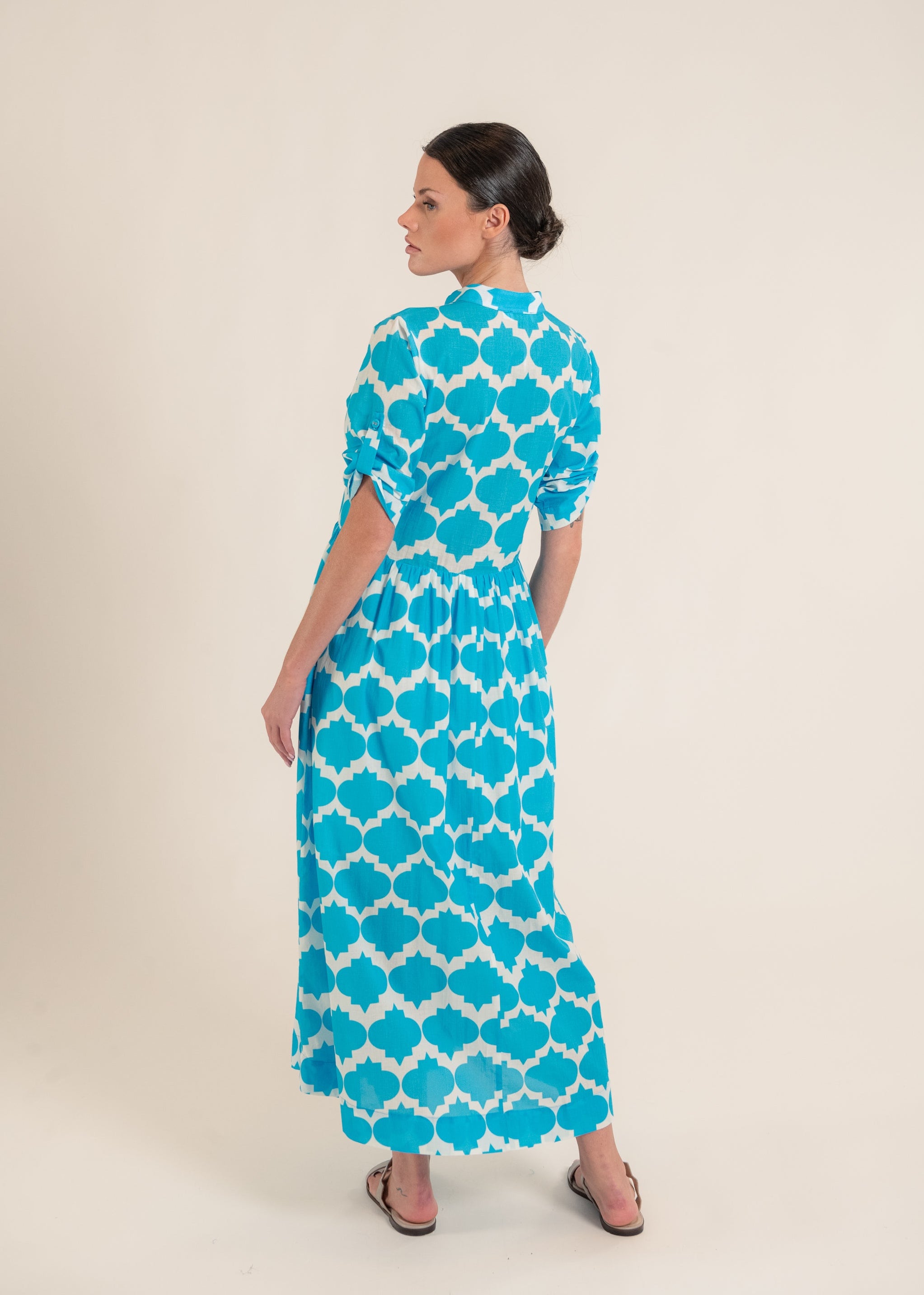 Leblon Rombus Sky Blue Dress