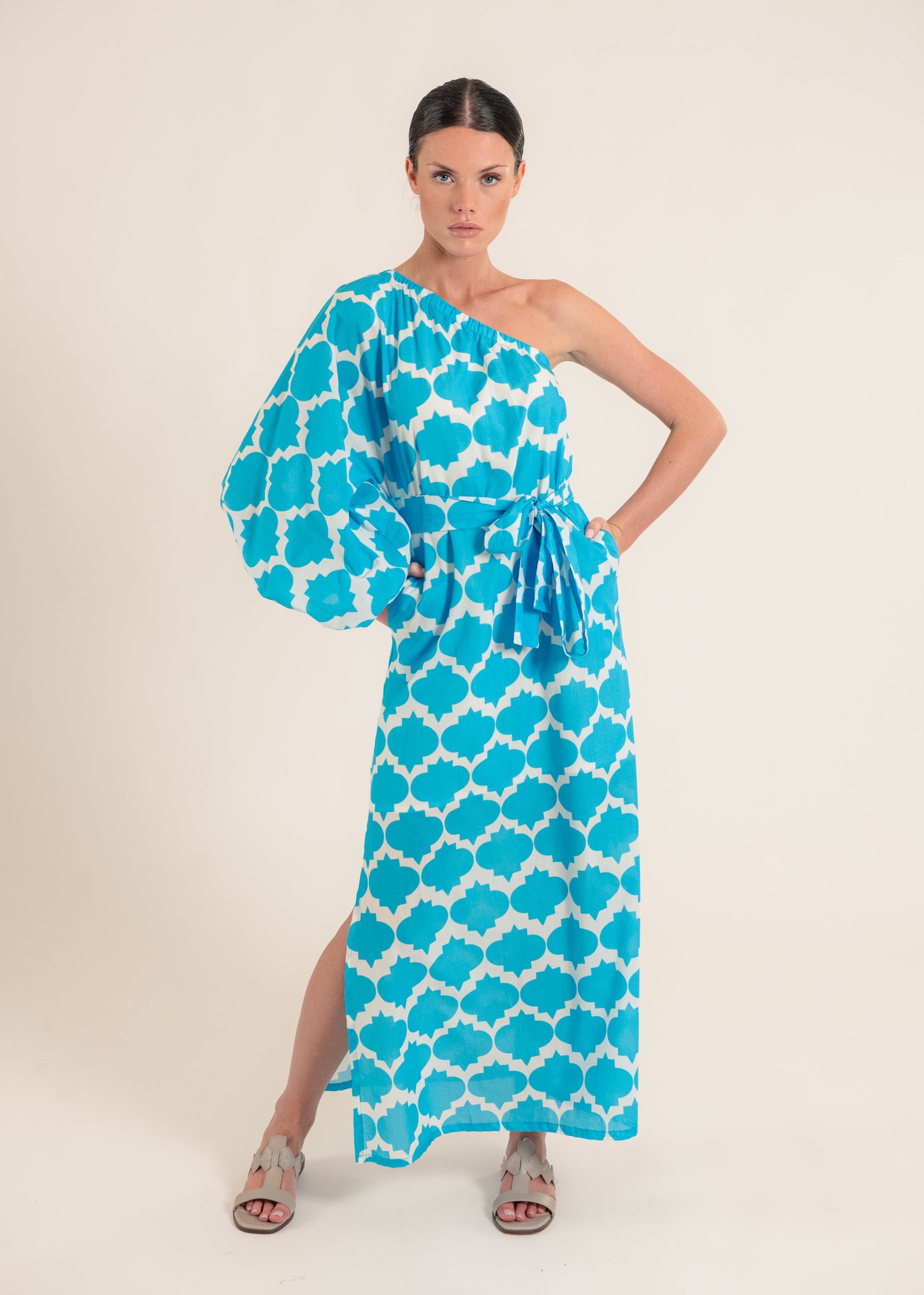 Acacia Rombus Sky Blue Dress