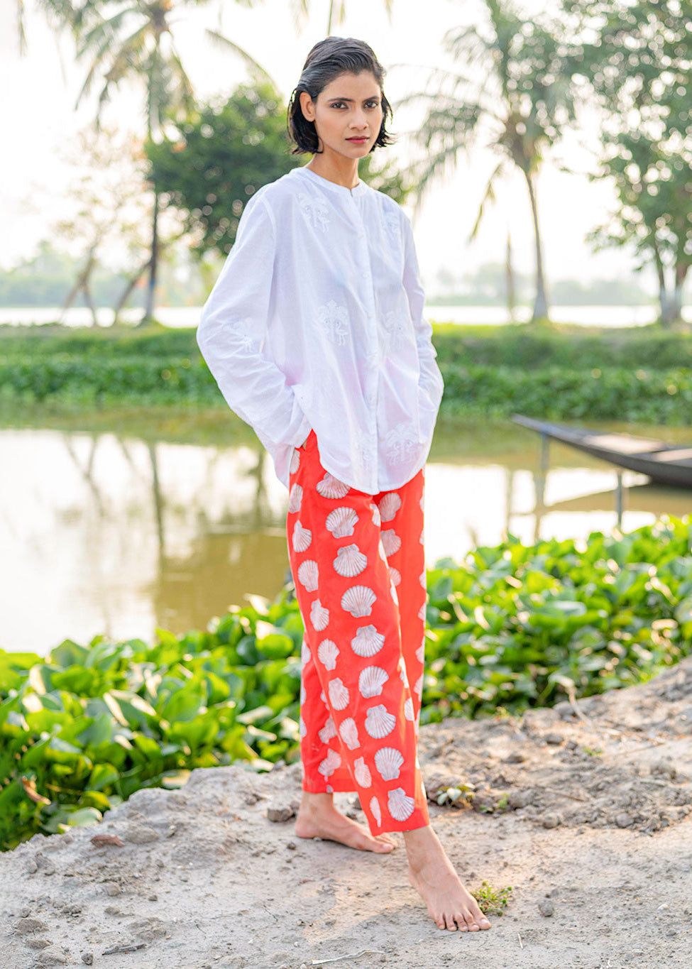 Fennel Red Shells Pants