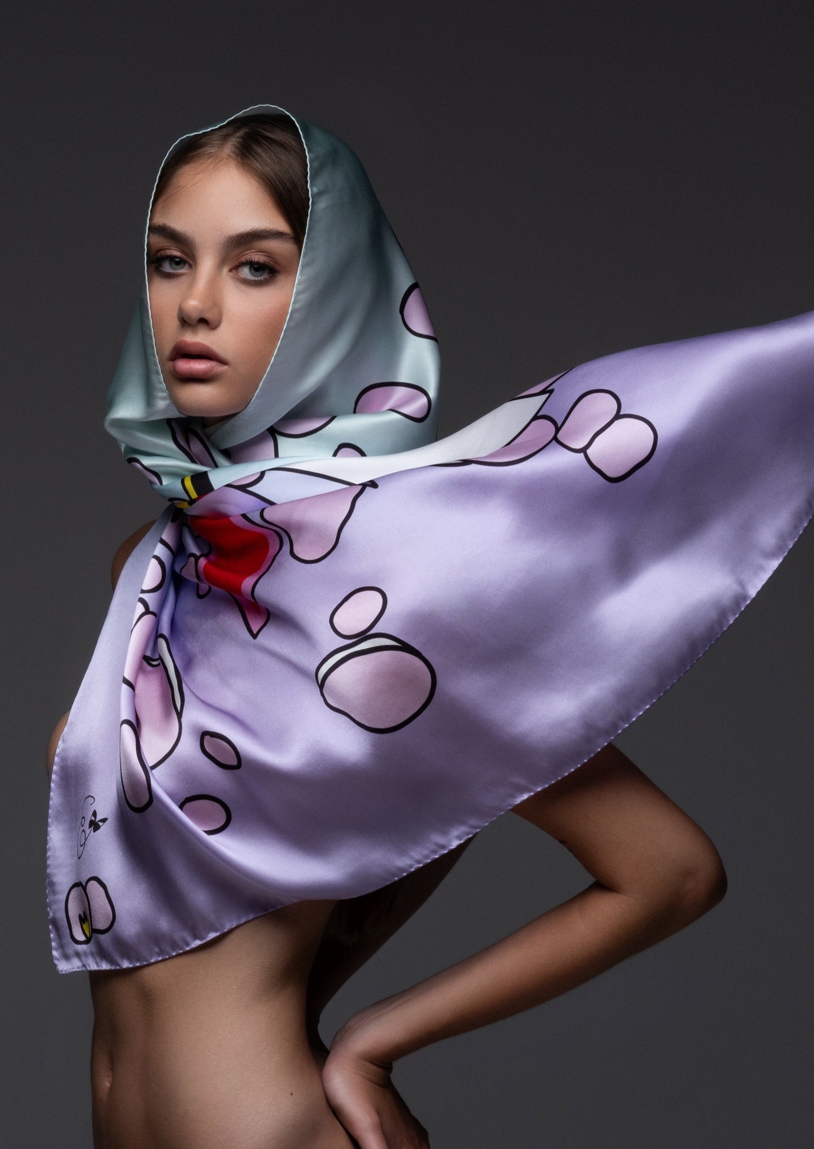 Emmanuelle-Crystal Clear Scarf-Justbrazil