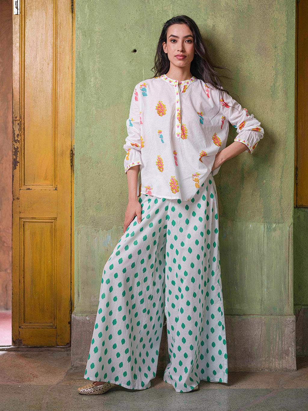 Majoran Emerald Dots Pants