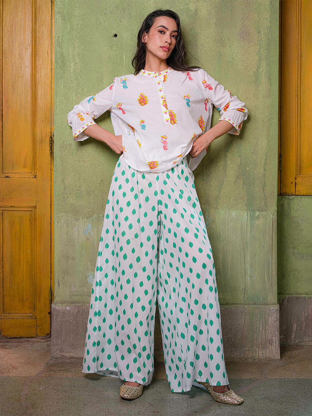 Majoran Emerald Dots Pants