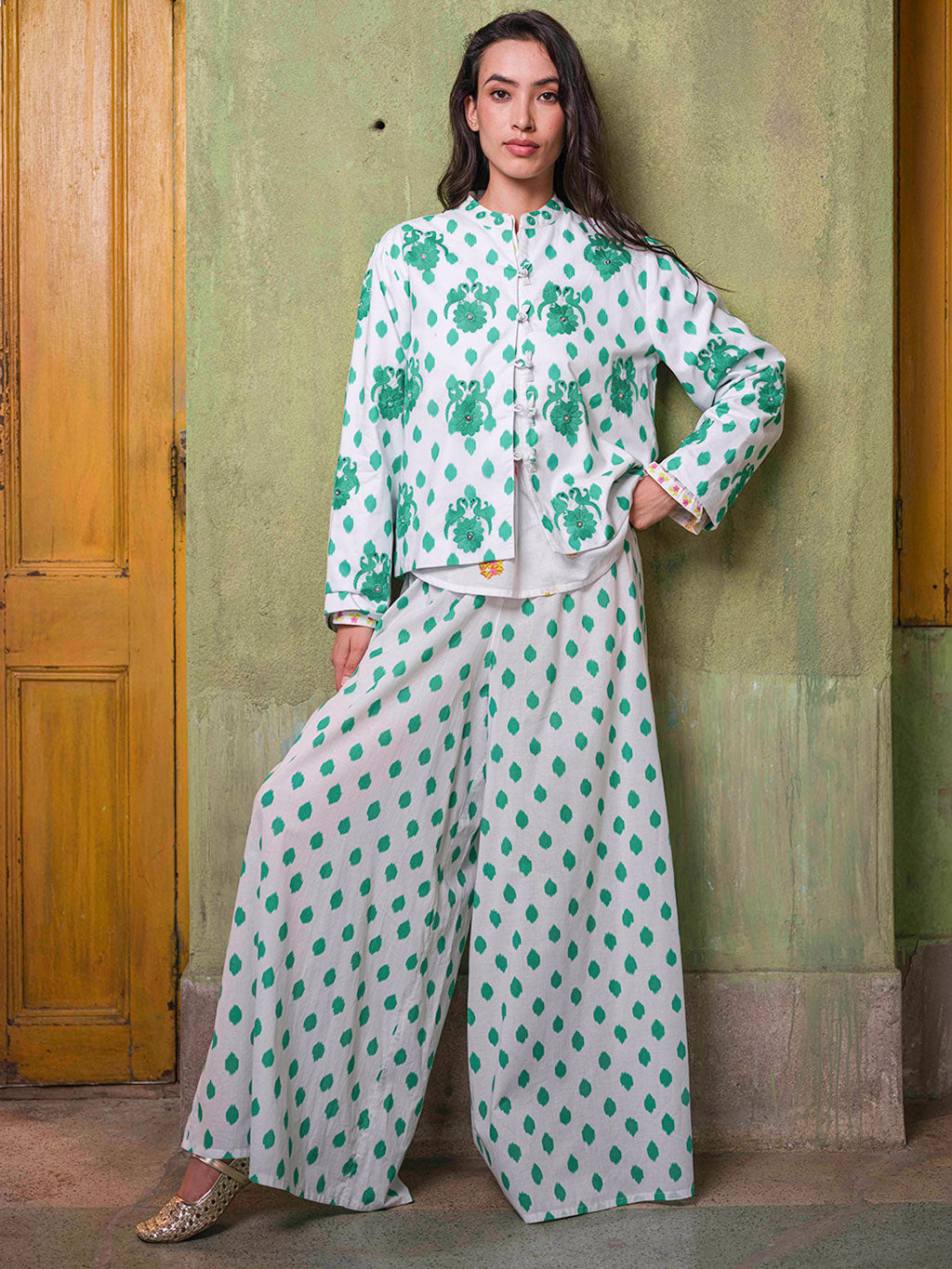 Majoran Emerald Dots Pants