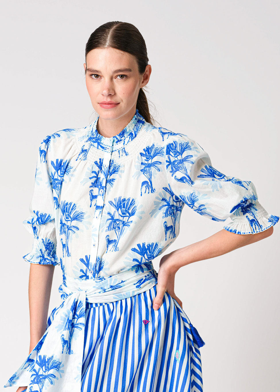 Bergamot Zebra Blouse