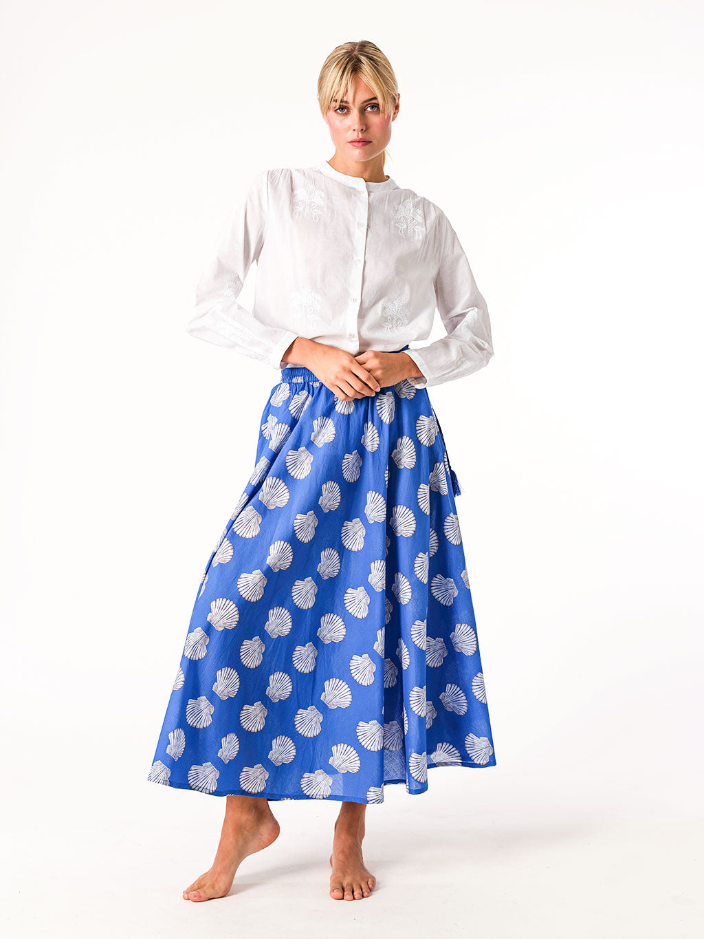 Vanilla Blue Shells Skirt