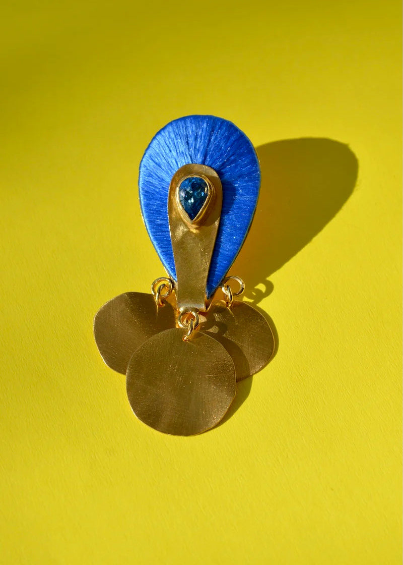 Aegean Blue Chandelier Earrings